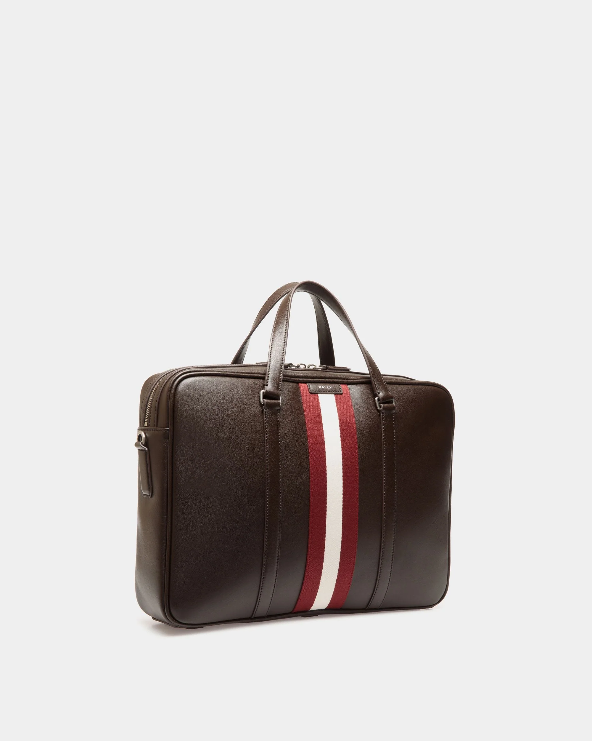 Code Briefcase in Ebano Leather - Image 4