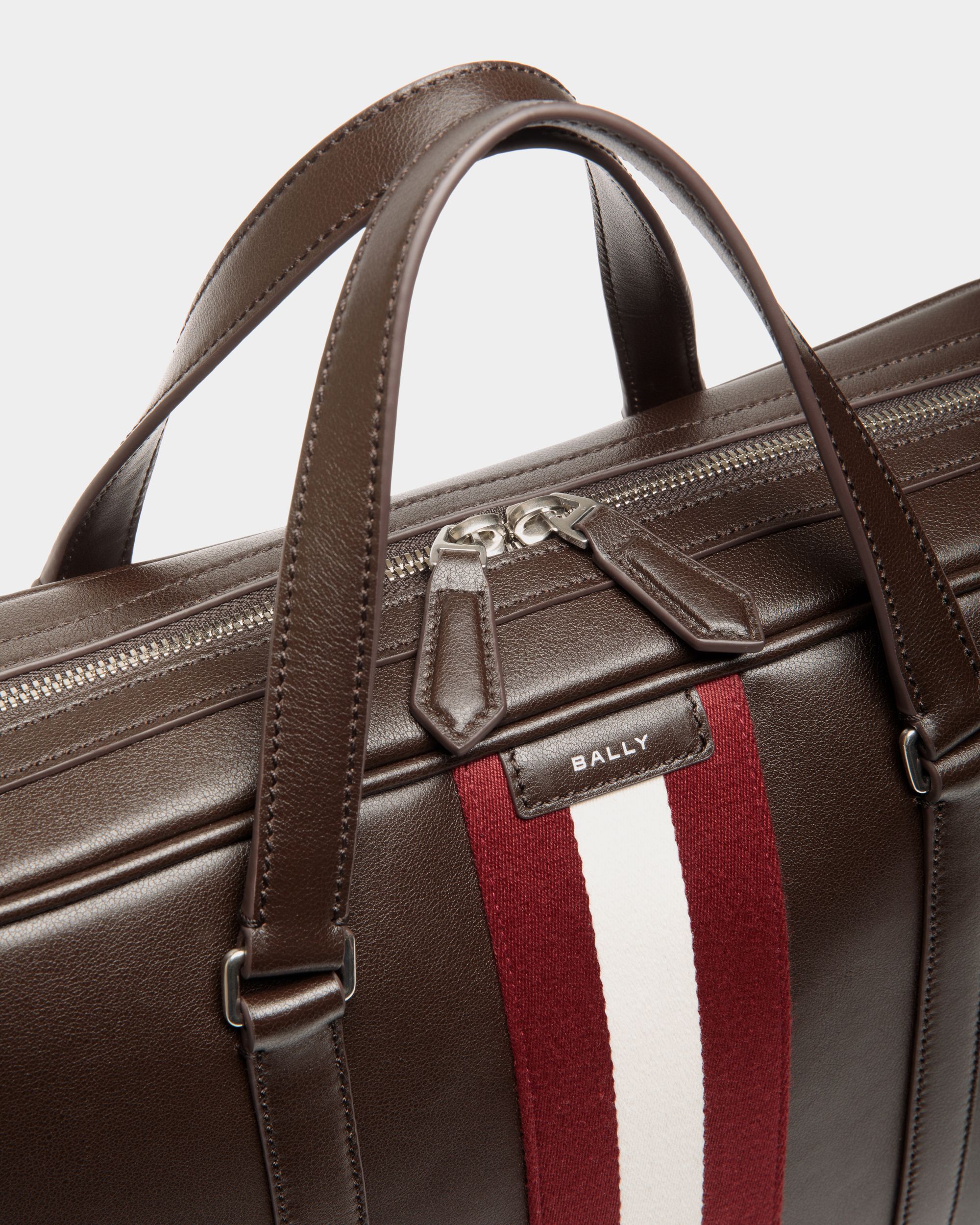 Code Briefcase in Ebano Leather - Image 6