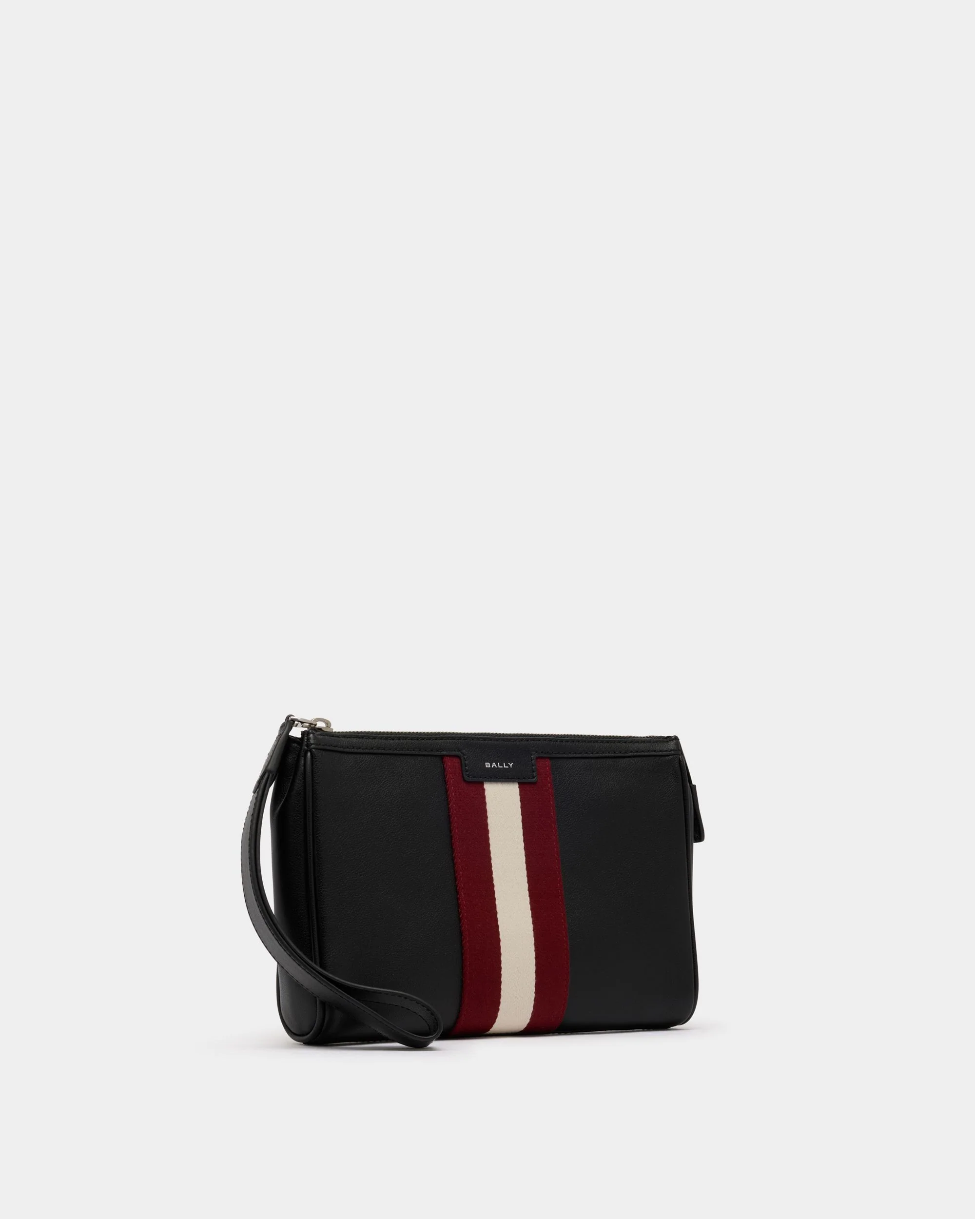Code Clutch in Black Leather - Image 3
