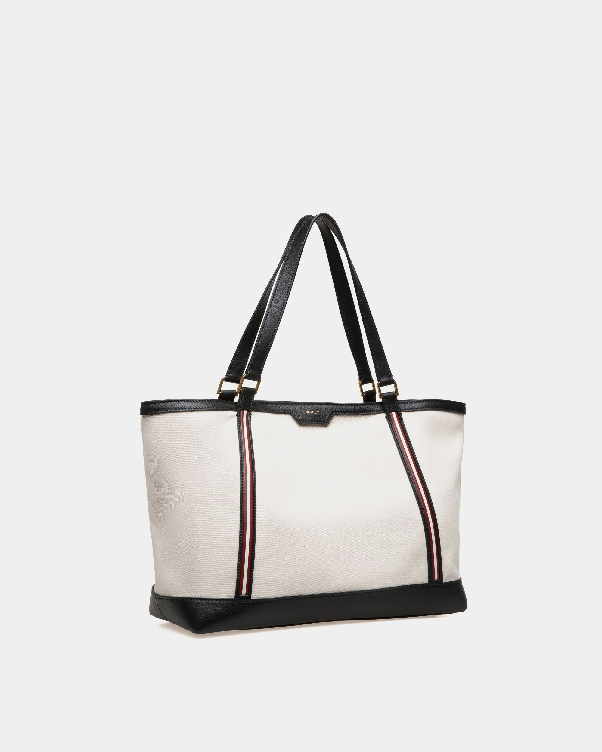 Code Tote Bag In White Fabric - Image 3