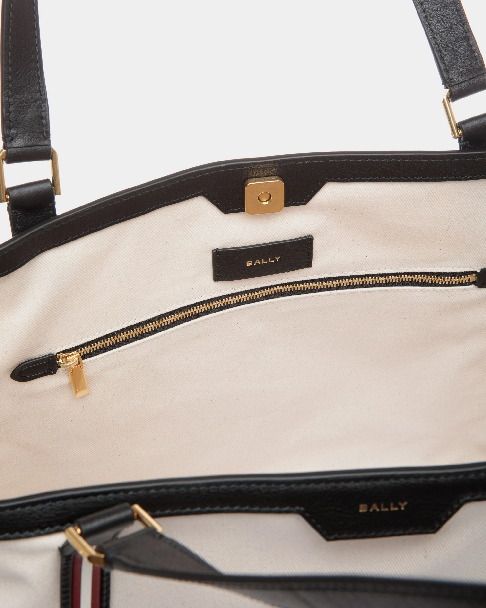 Code Tote Bag In White Fabric - Image 4