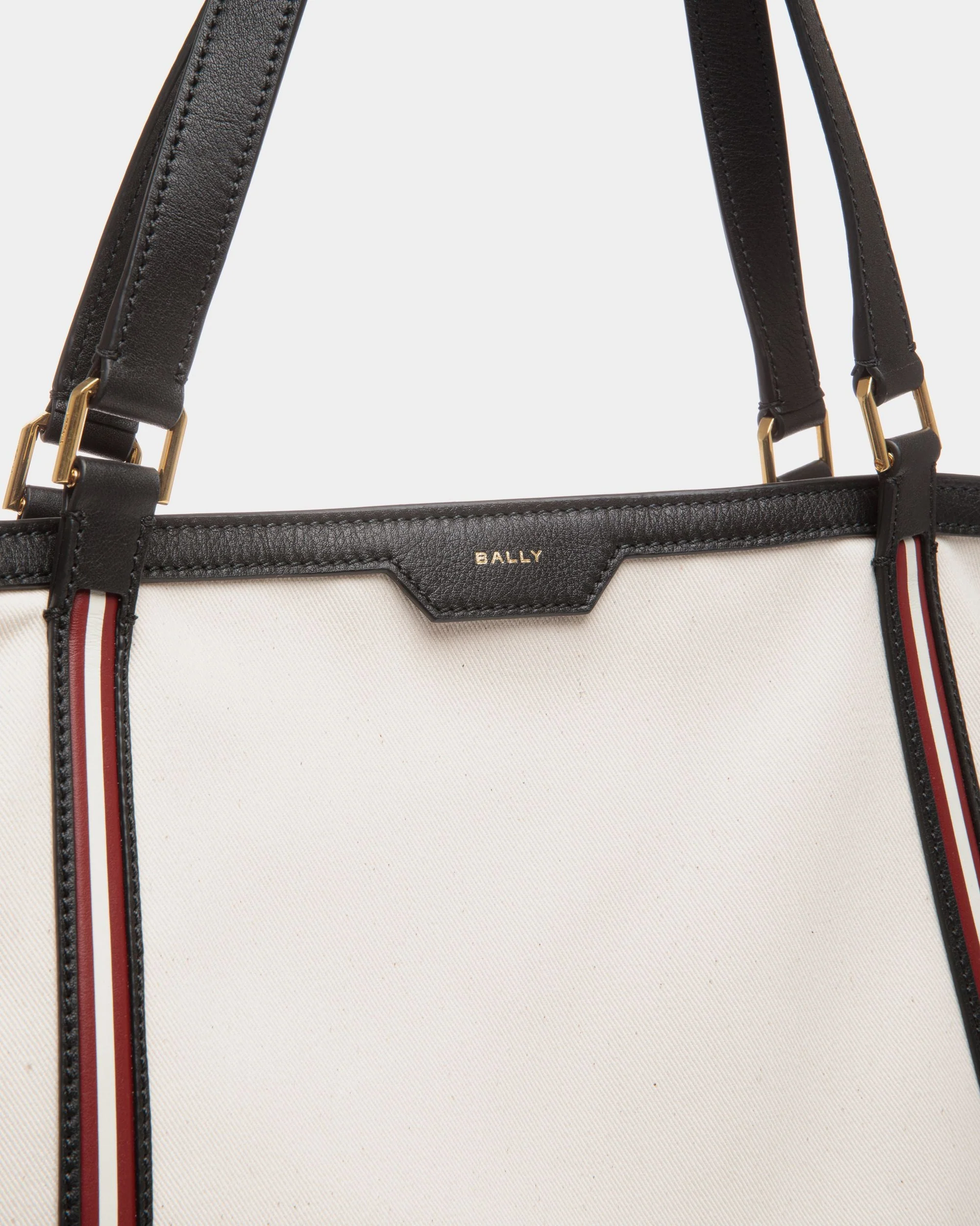 Code Tote Bag In White Fabric - Image 5