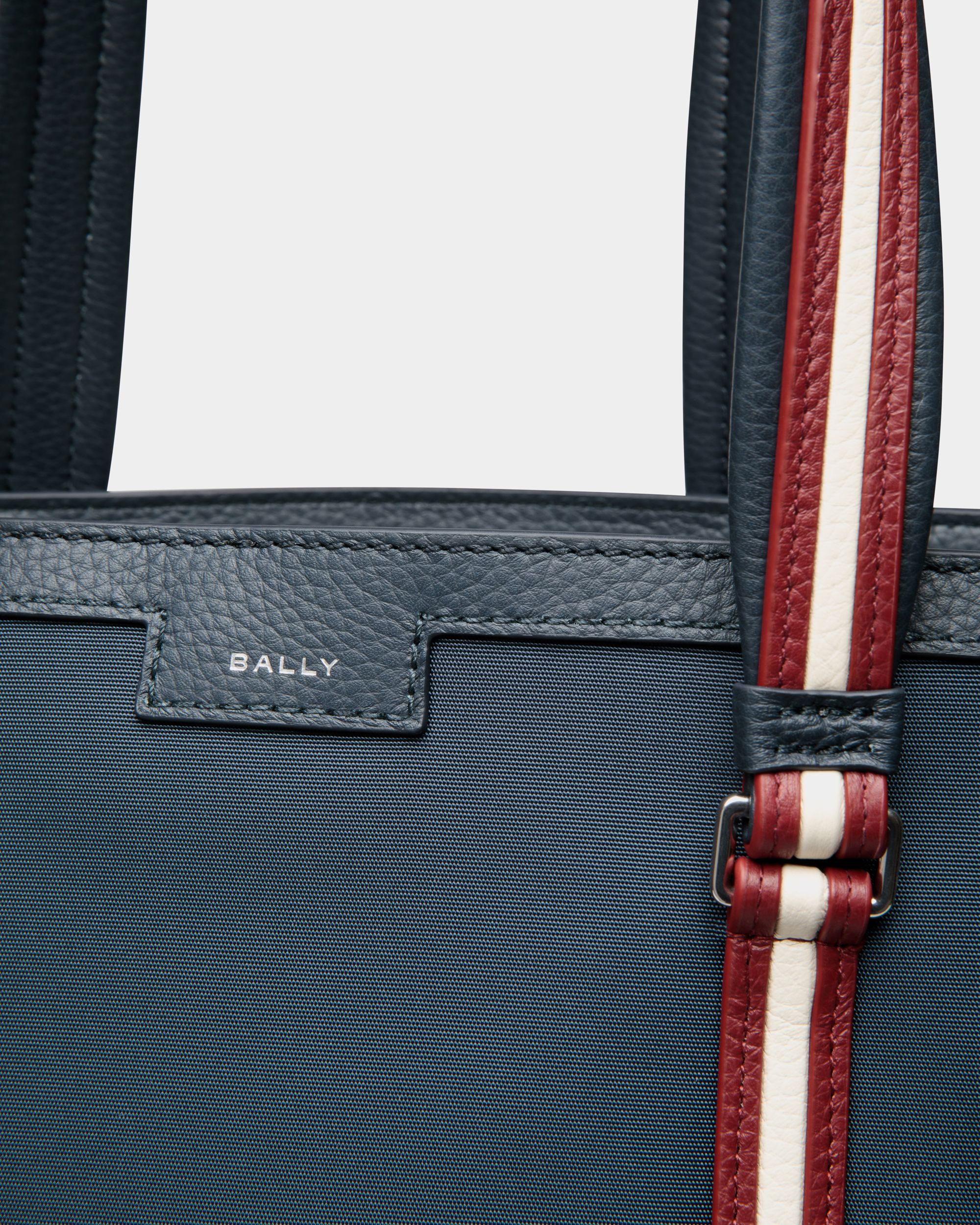 Code Tote In Navy Blue Nylon - Image 5