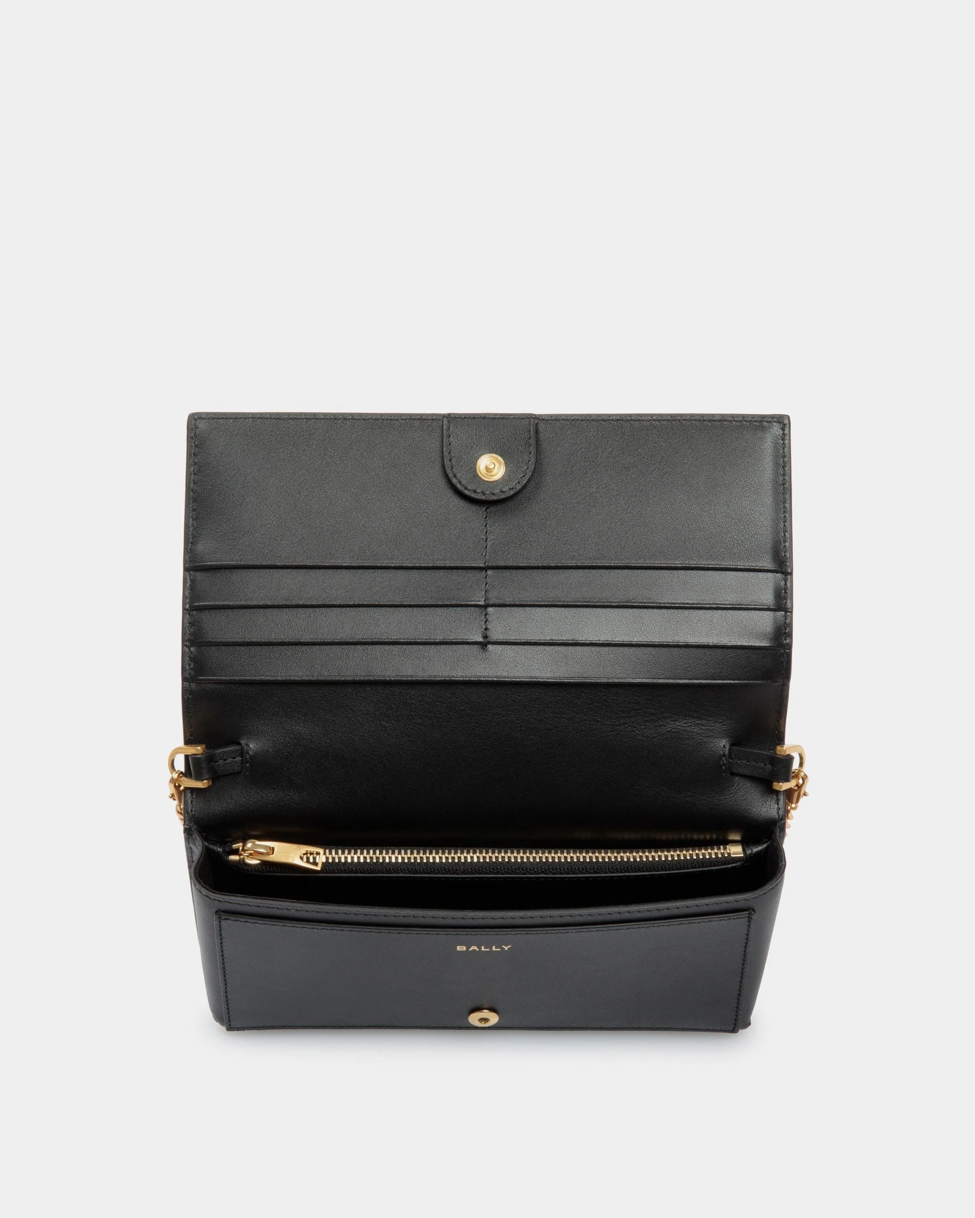 Code Wallet on a Chain in Black Leather - Image 3