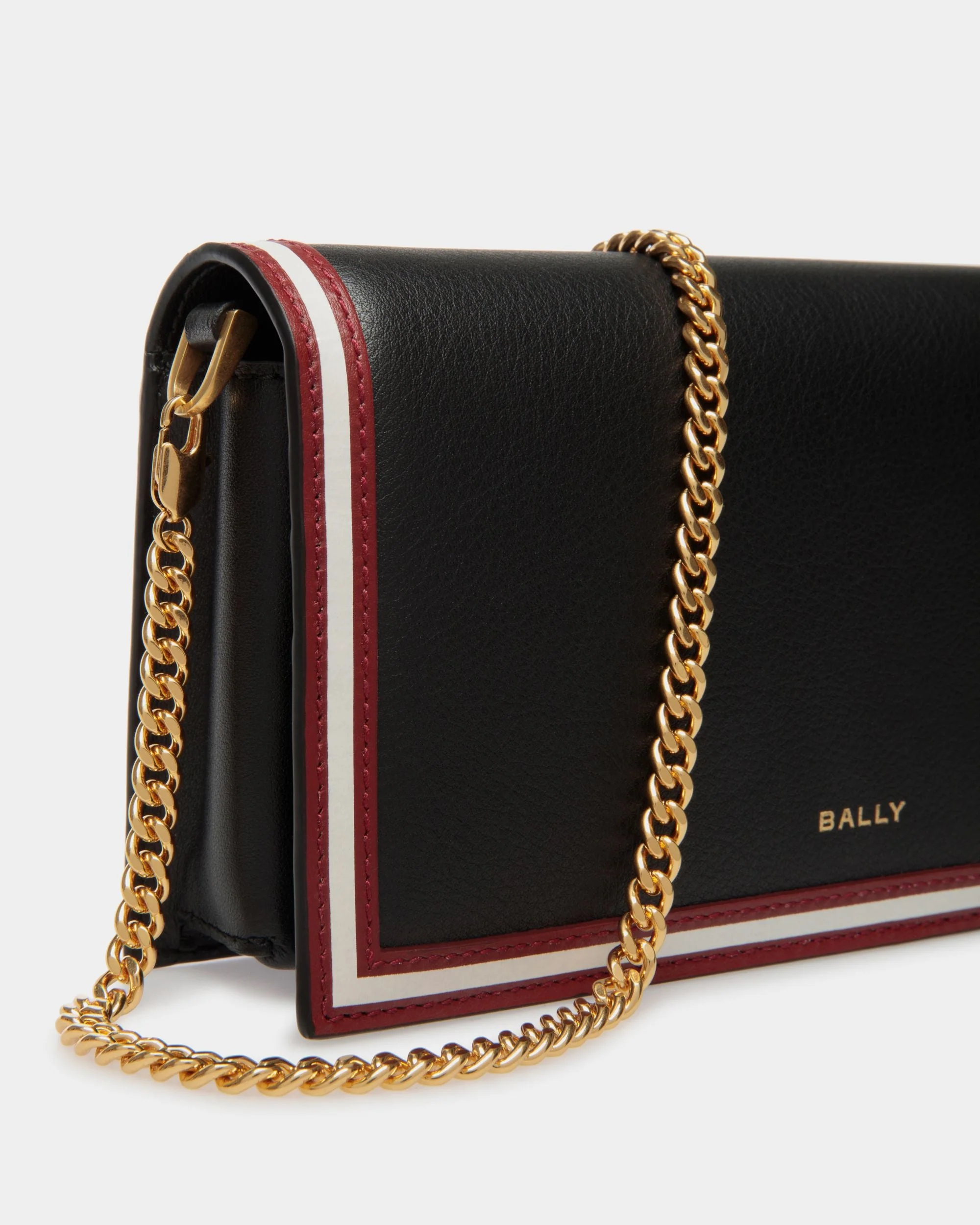 Code Wallet on a Chain in Black Leather - Image 4