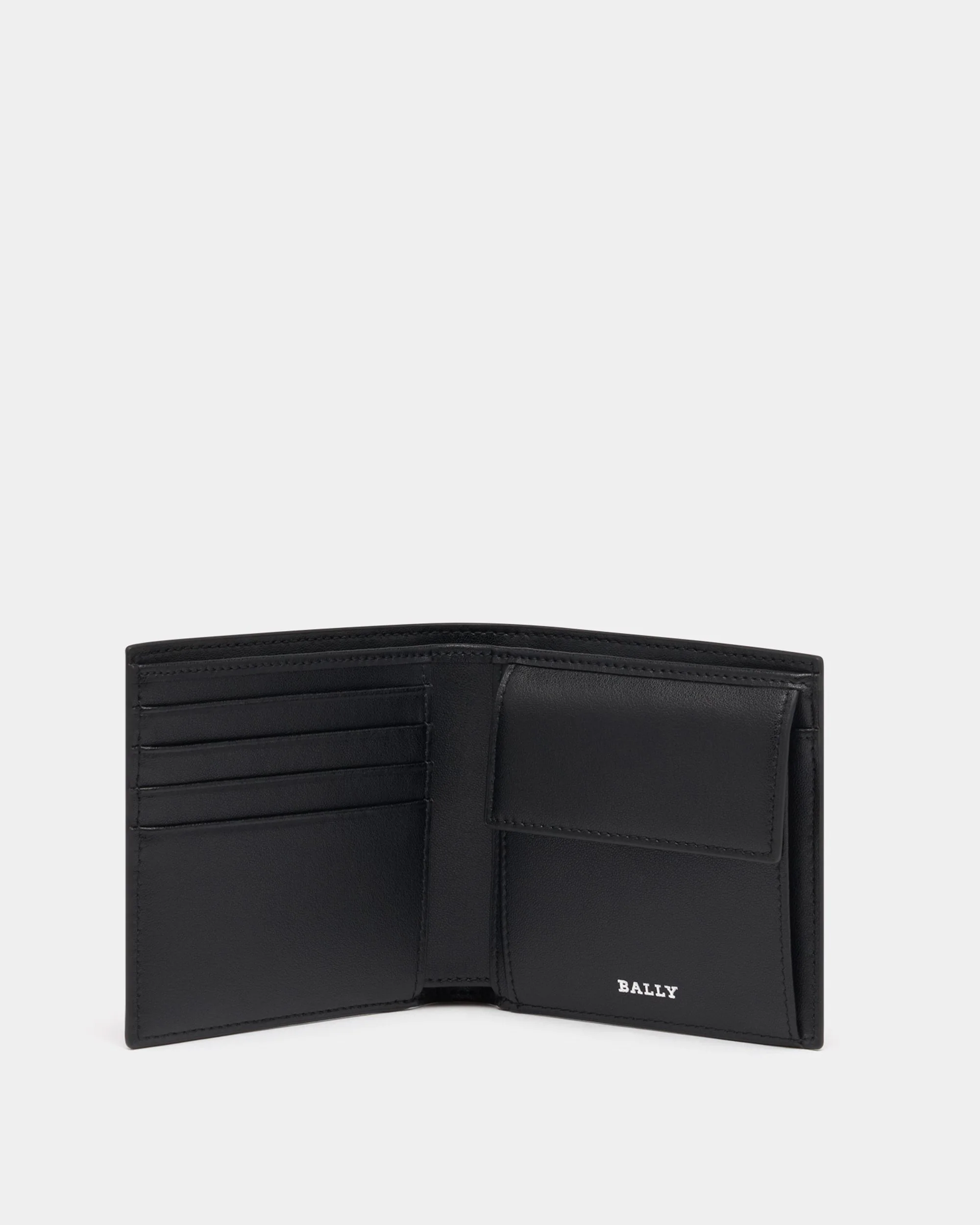 Coin Wallet in Black Leather With a Bally Ribbon - Image 3