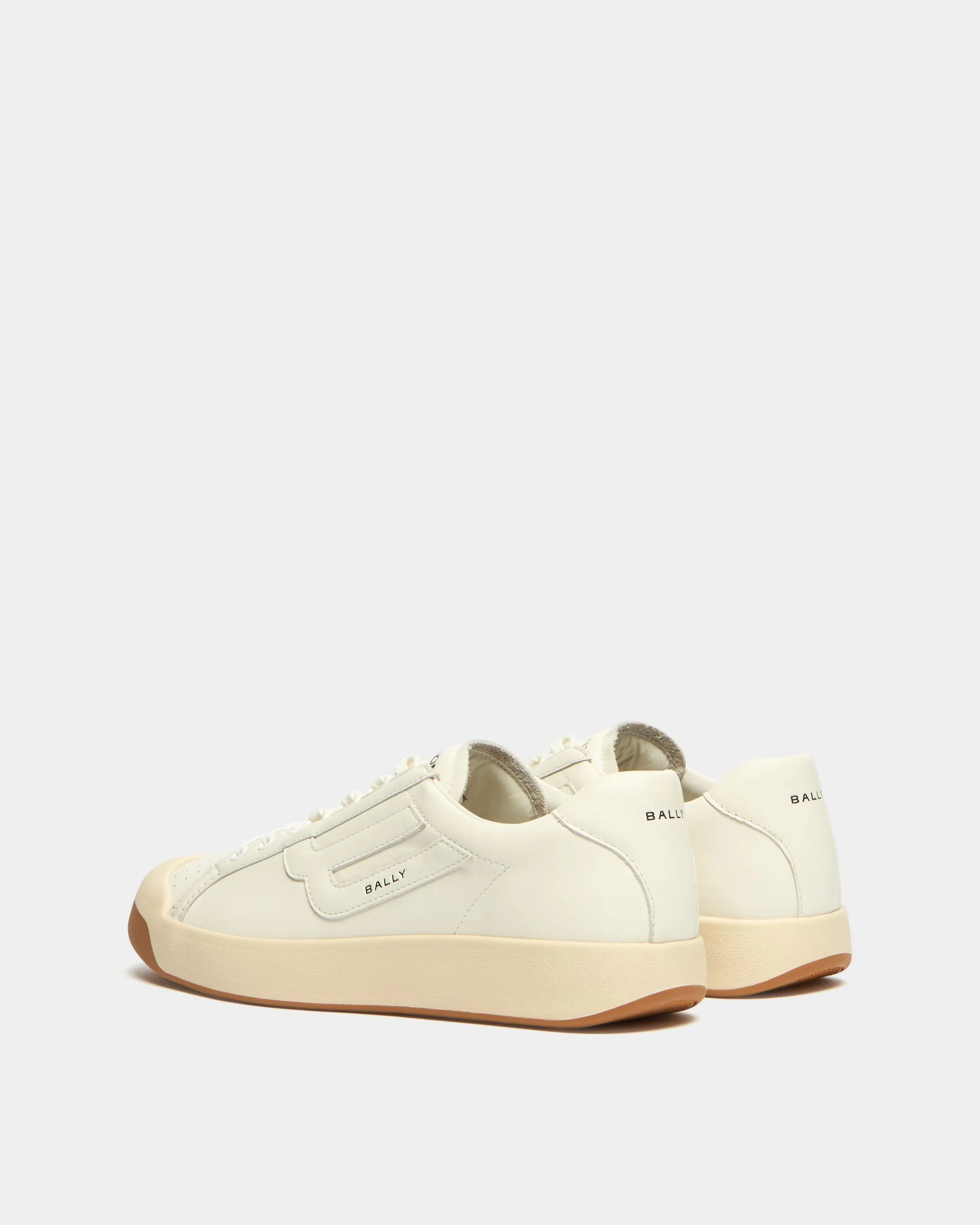 Competition Sneaker in White Leather - Image 4
