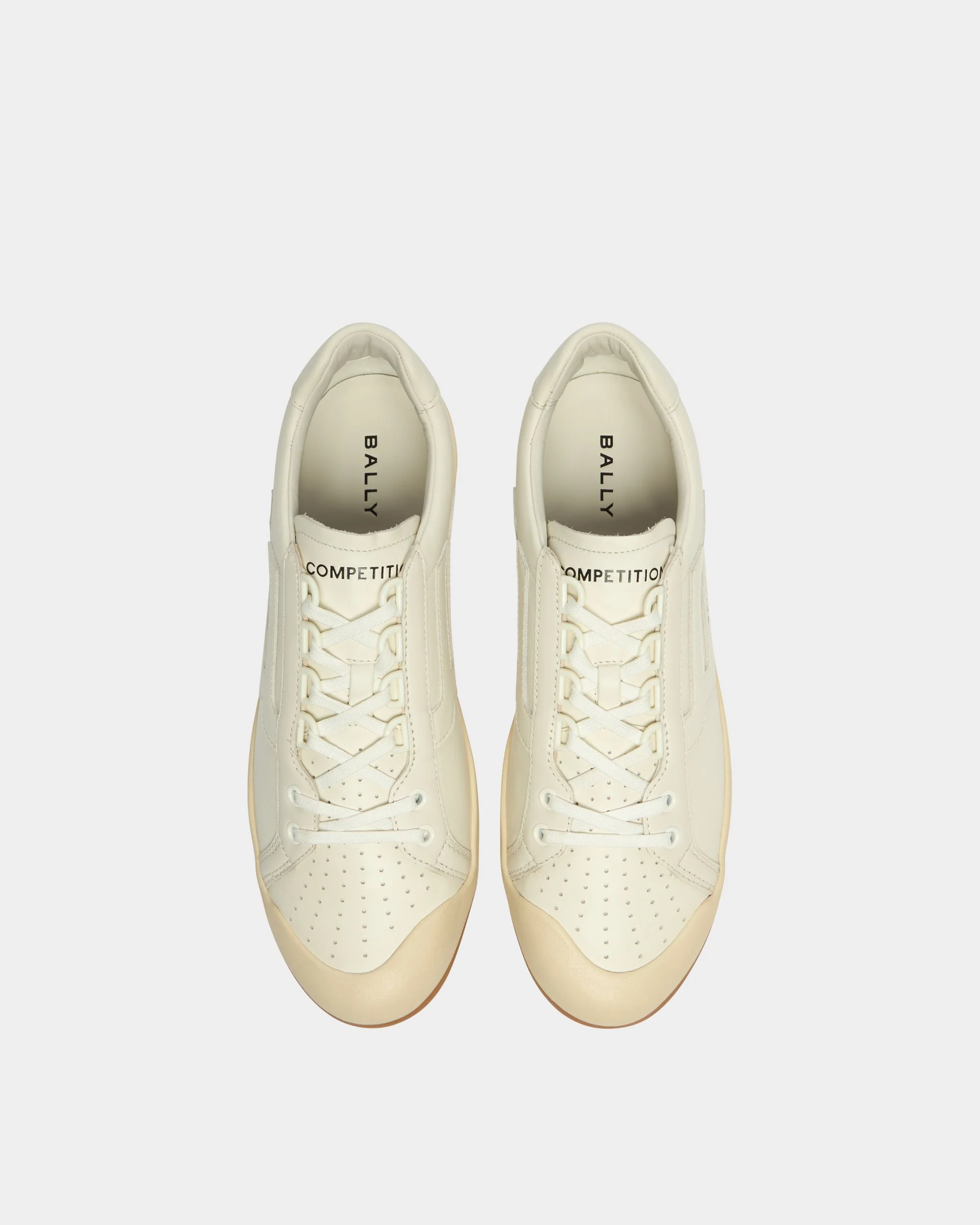 Competition Sneaker in White Leather - Image 5