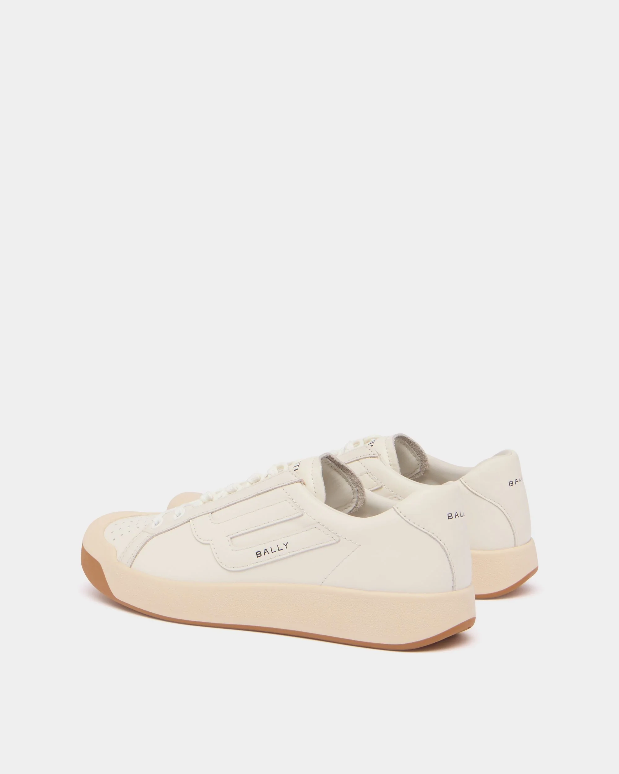 Competition Sneaker in White Leather - Image 4