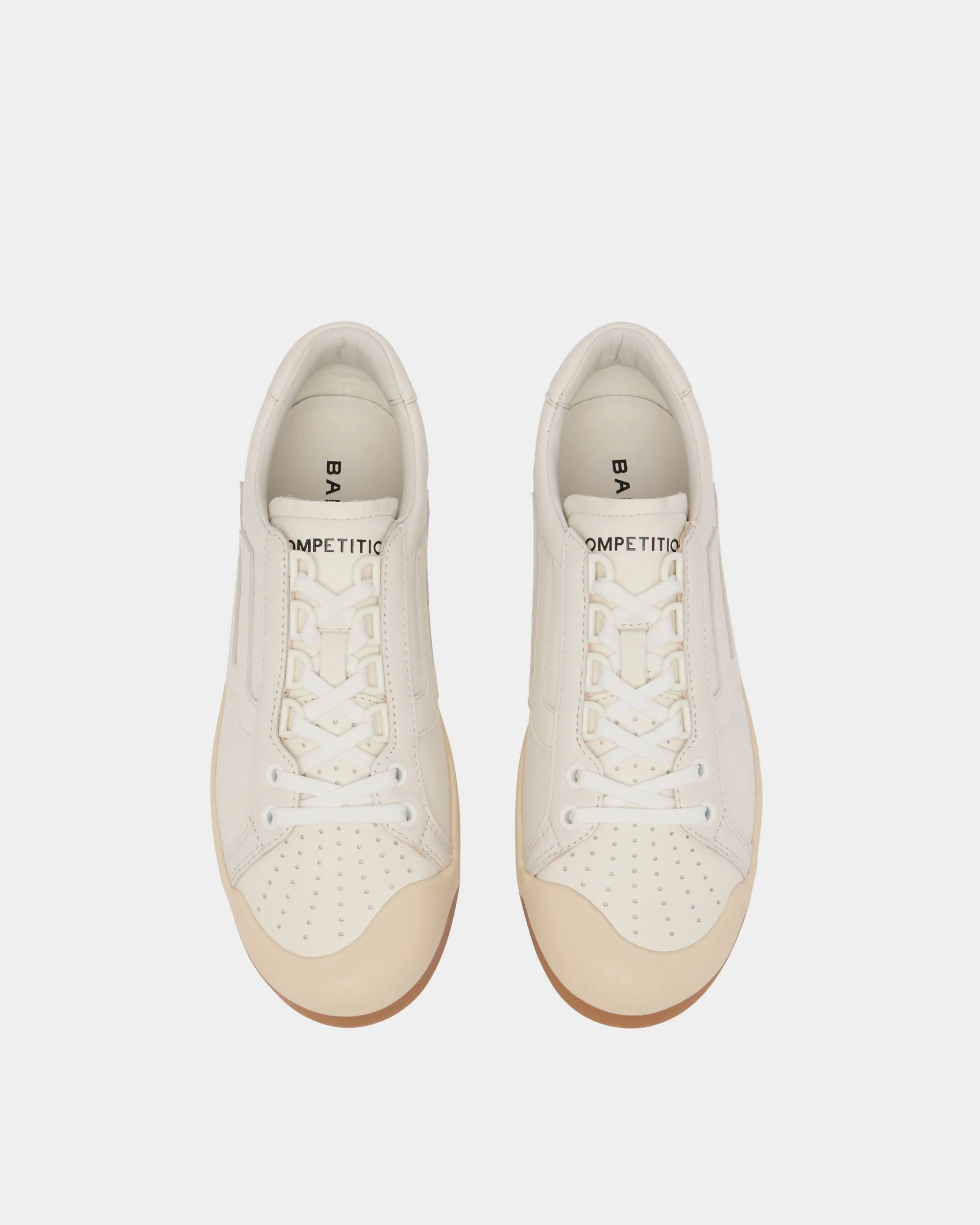 Competition Sneaker in White Leather - Image 5