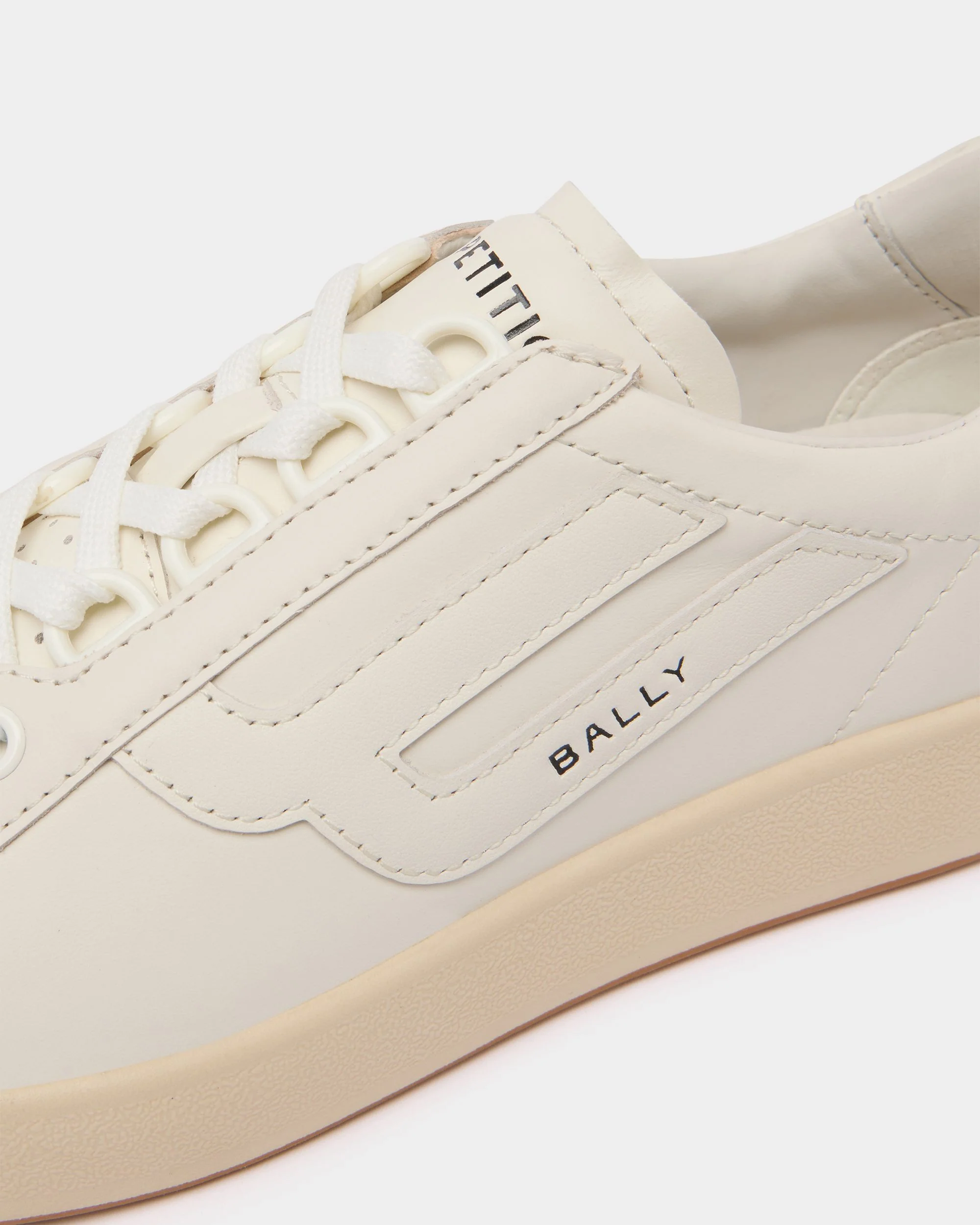 Competition Sneaker in White Leather - Image 6