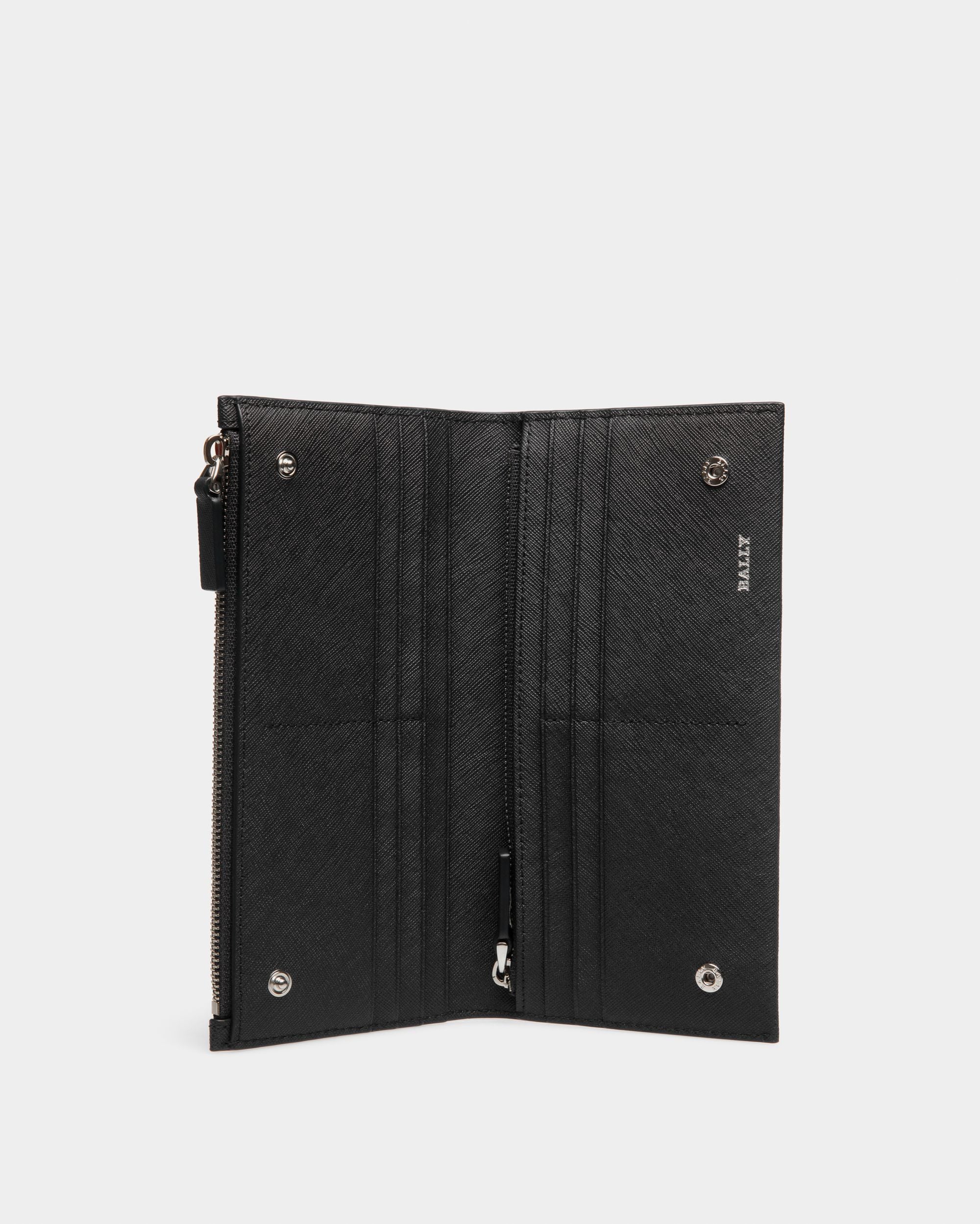 Continental Wallet in Black Embossed Leather - Image 3
