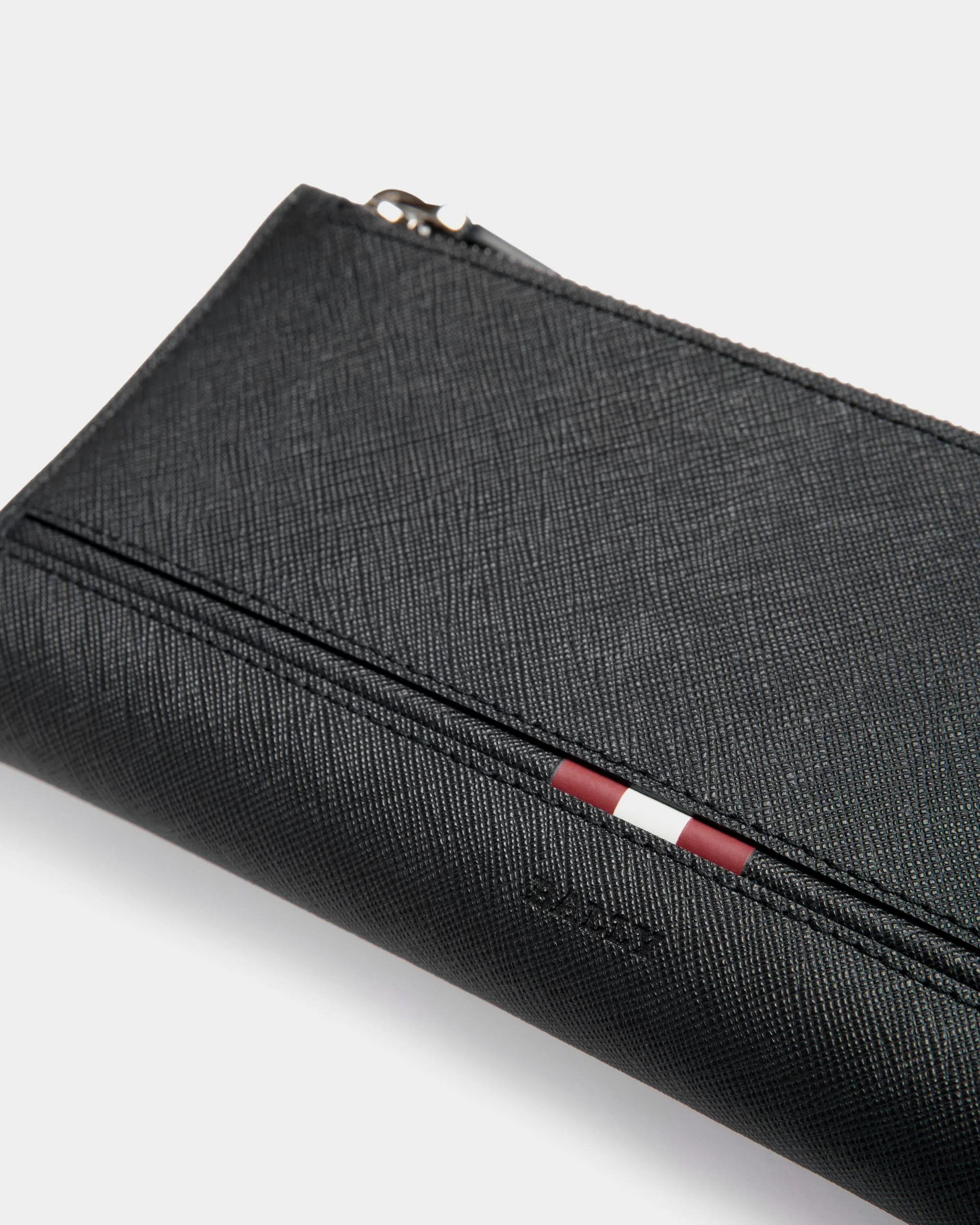 Continental Wallet in Black Embossed Leather - Image 4
