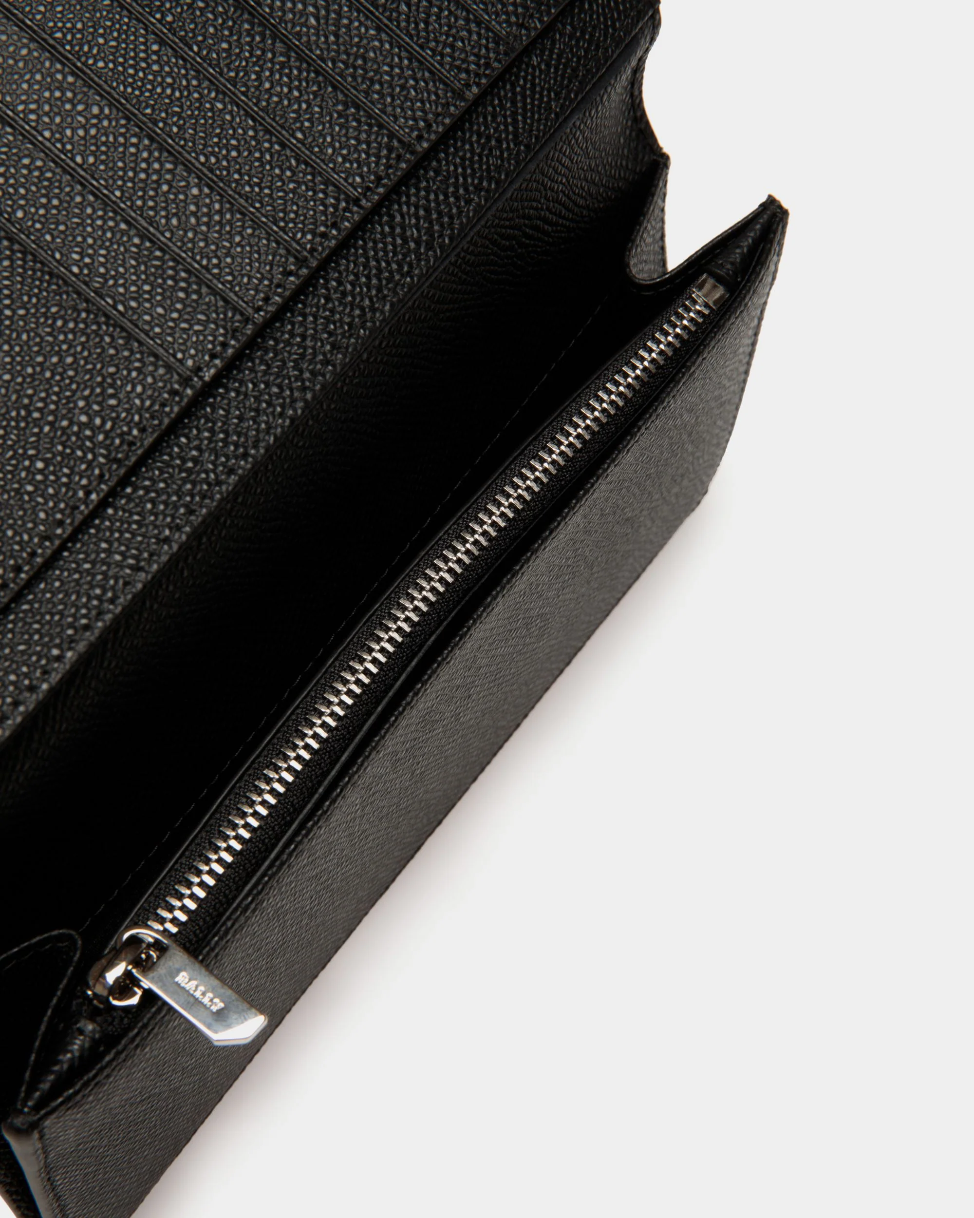 Continental Wallet in Black Embossed Leather - Image 4
