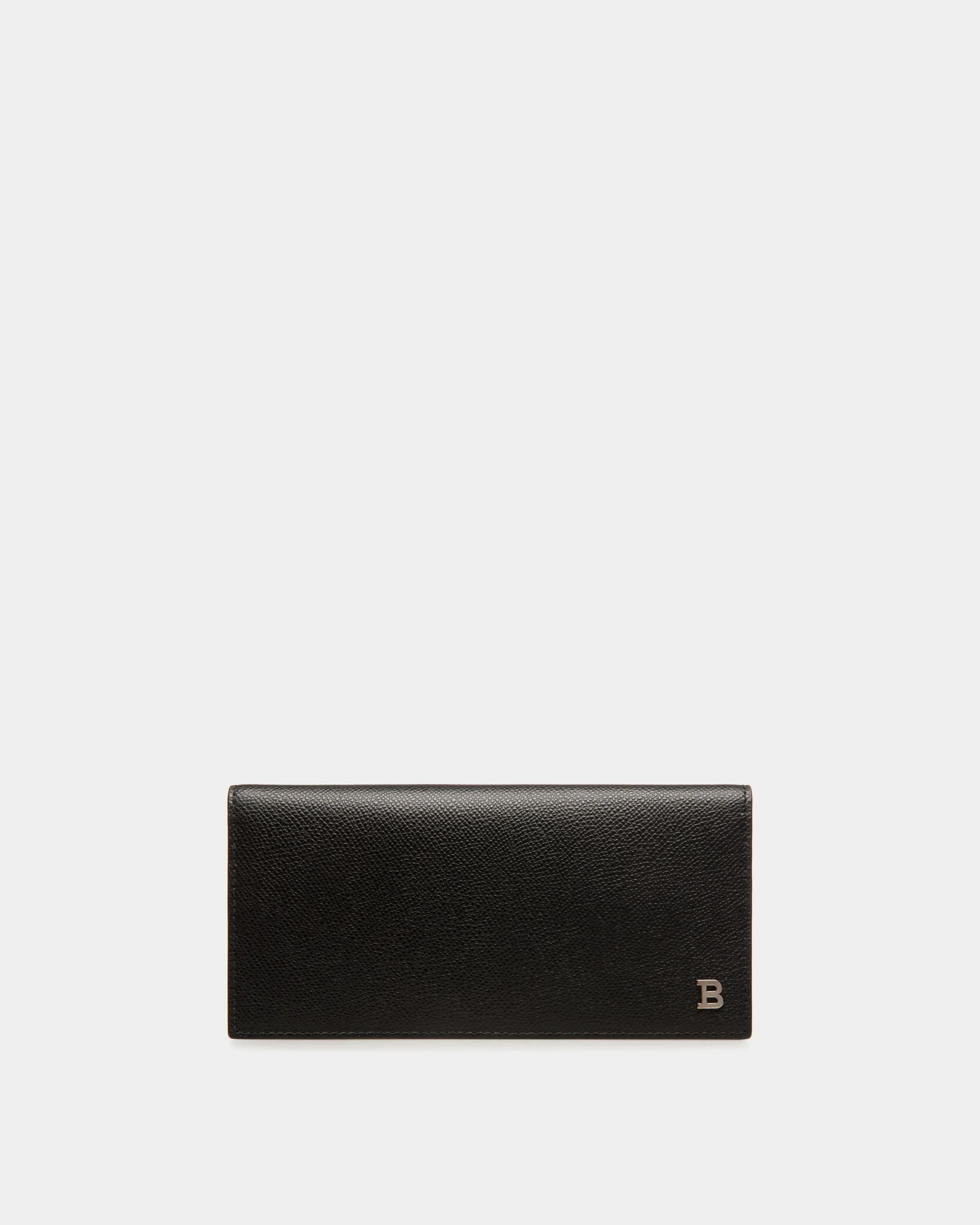 Continental Wallet in Black Embossed Leather