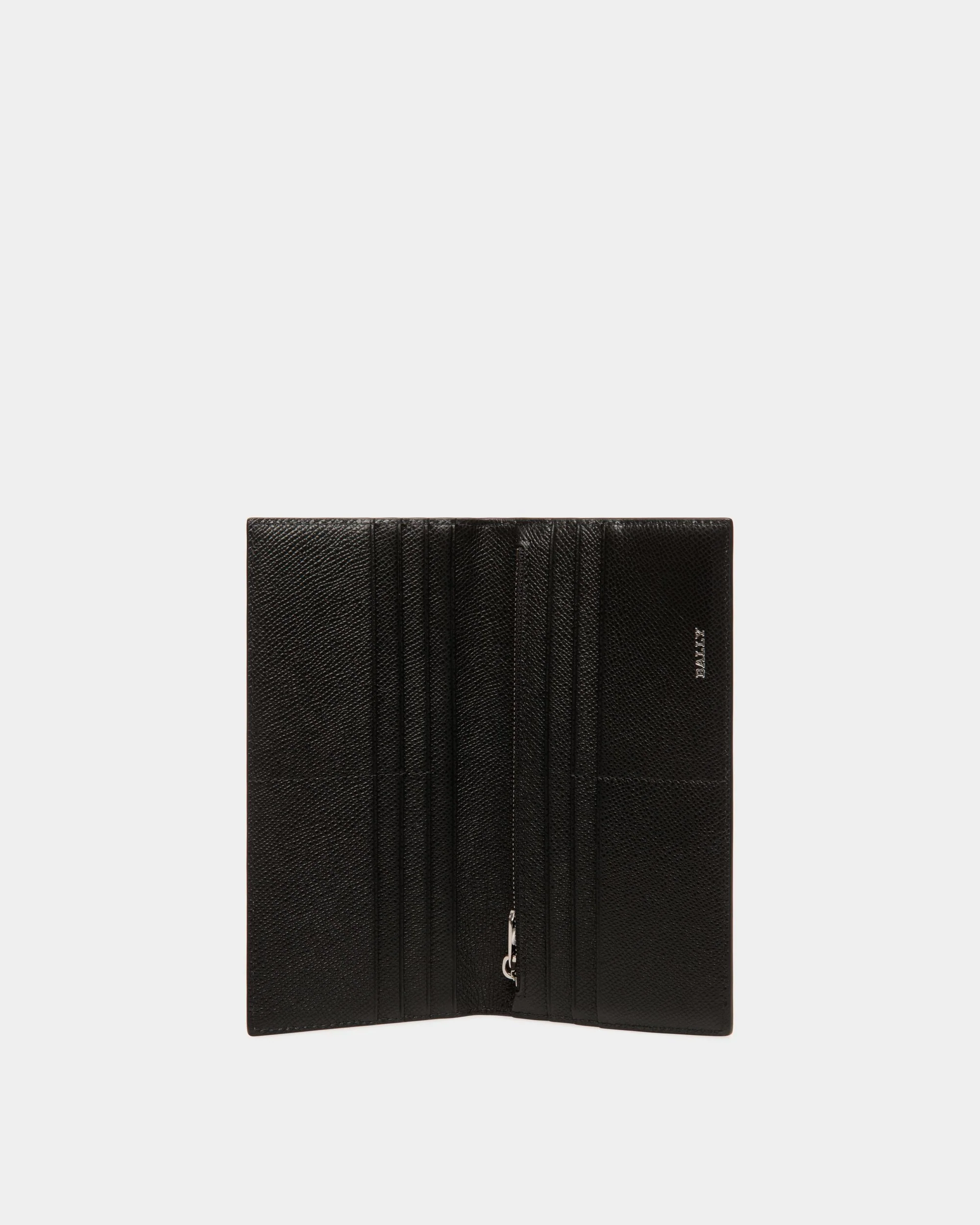 Continental Wallet in Black Embossed Leather - Image 3