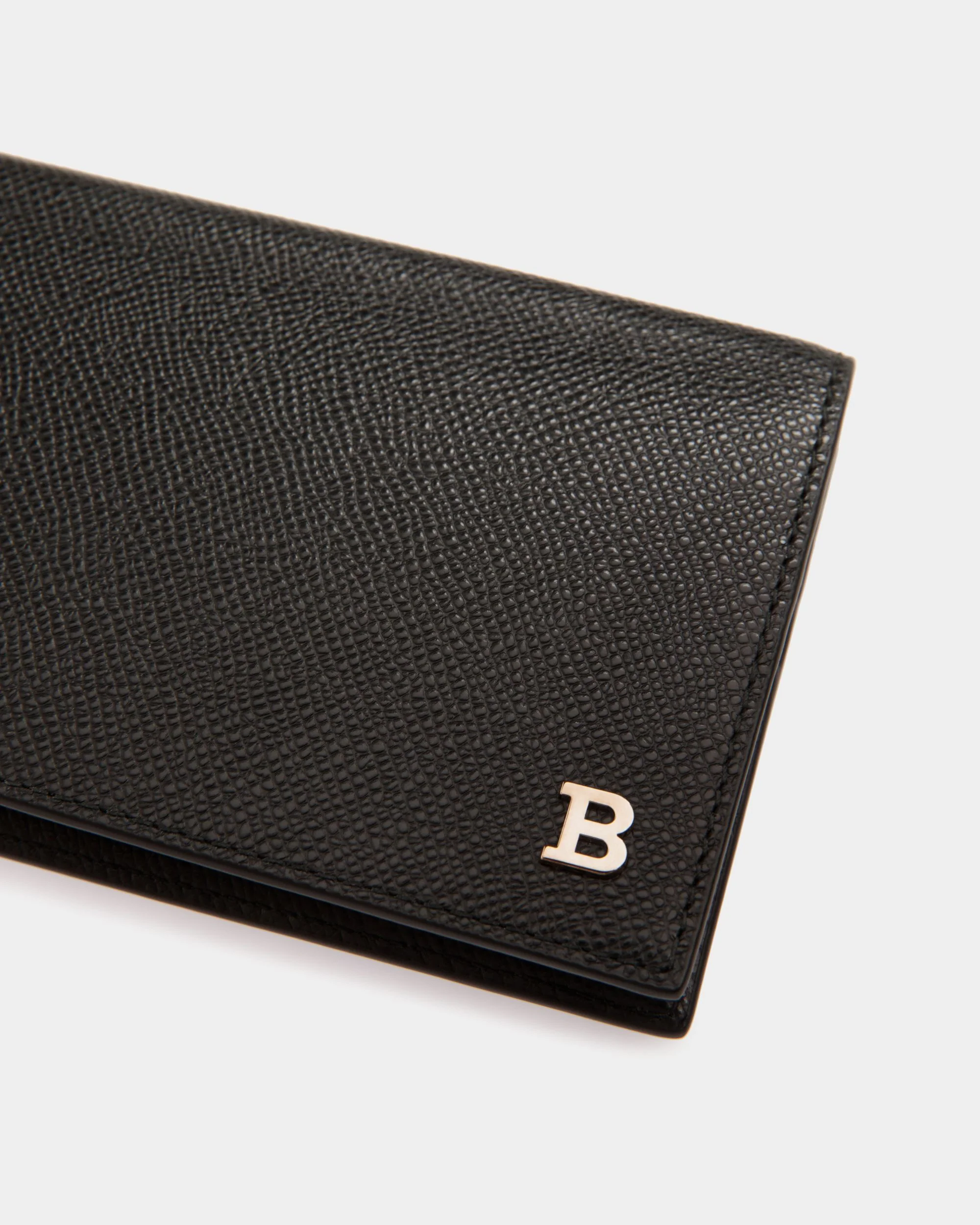 Continental Wallet in Black Embossed Leather - Image 4