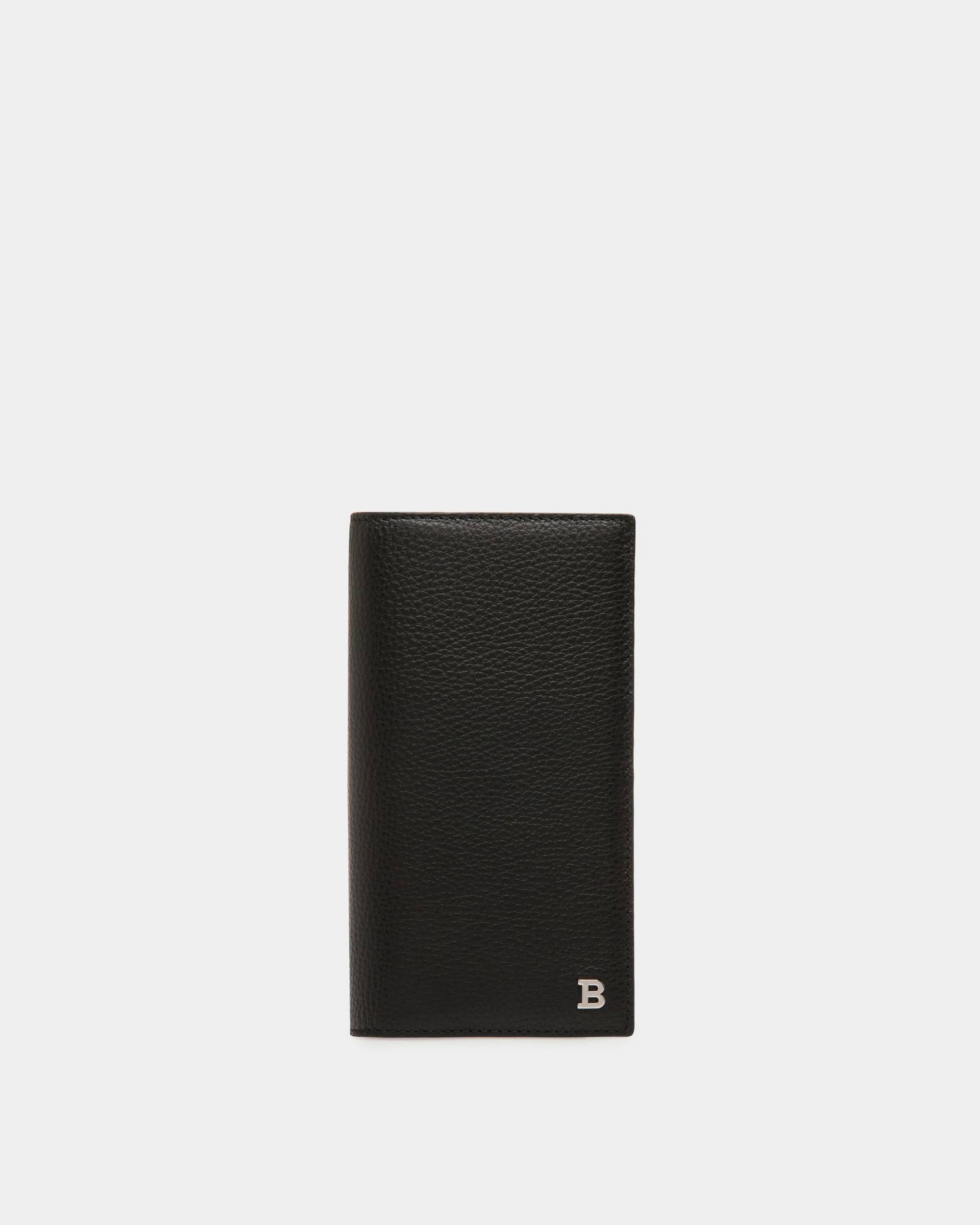 Continental Wallet in Black Embossed Leather