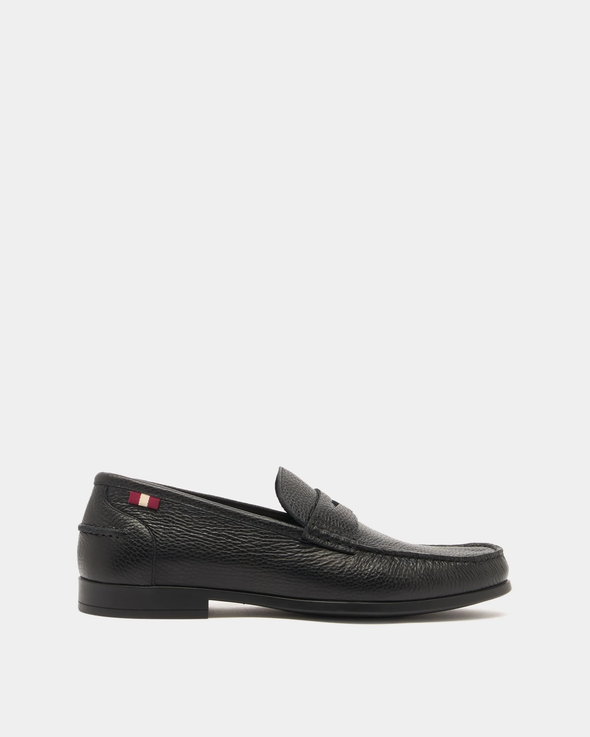 Cronus Loafer In Black Grained Leather