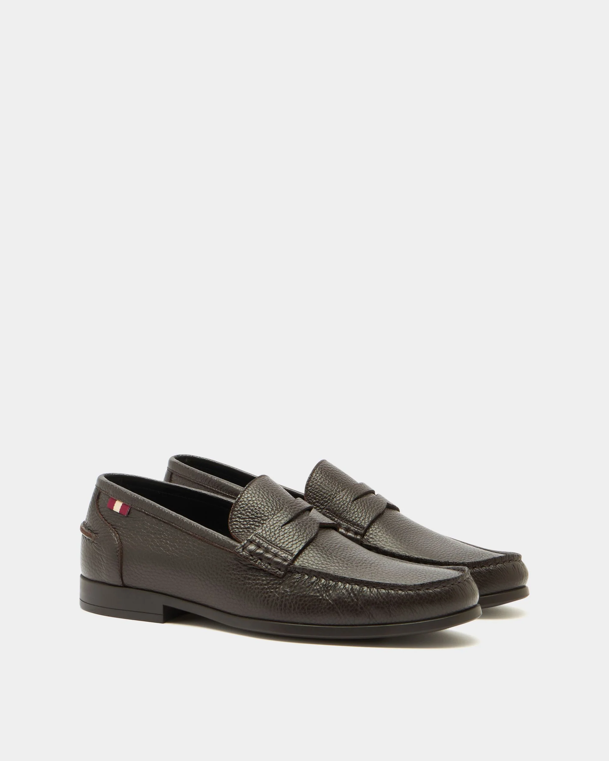 Cronus Loafer In Brown Grained Leather - Image 2
