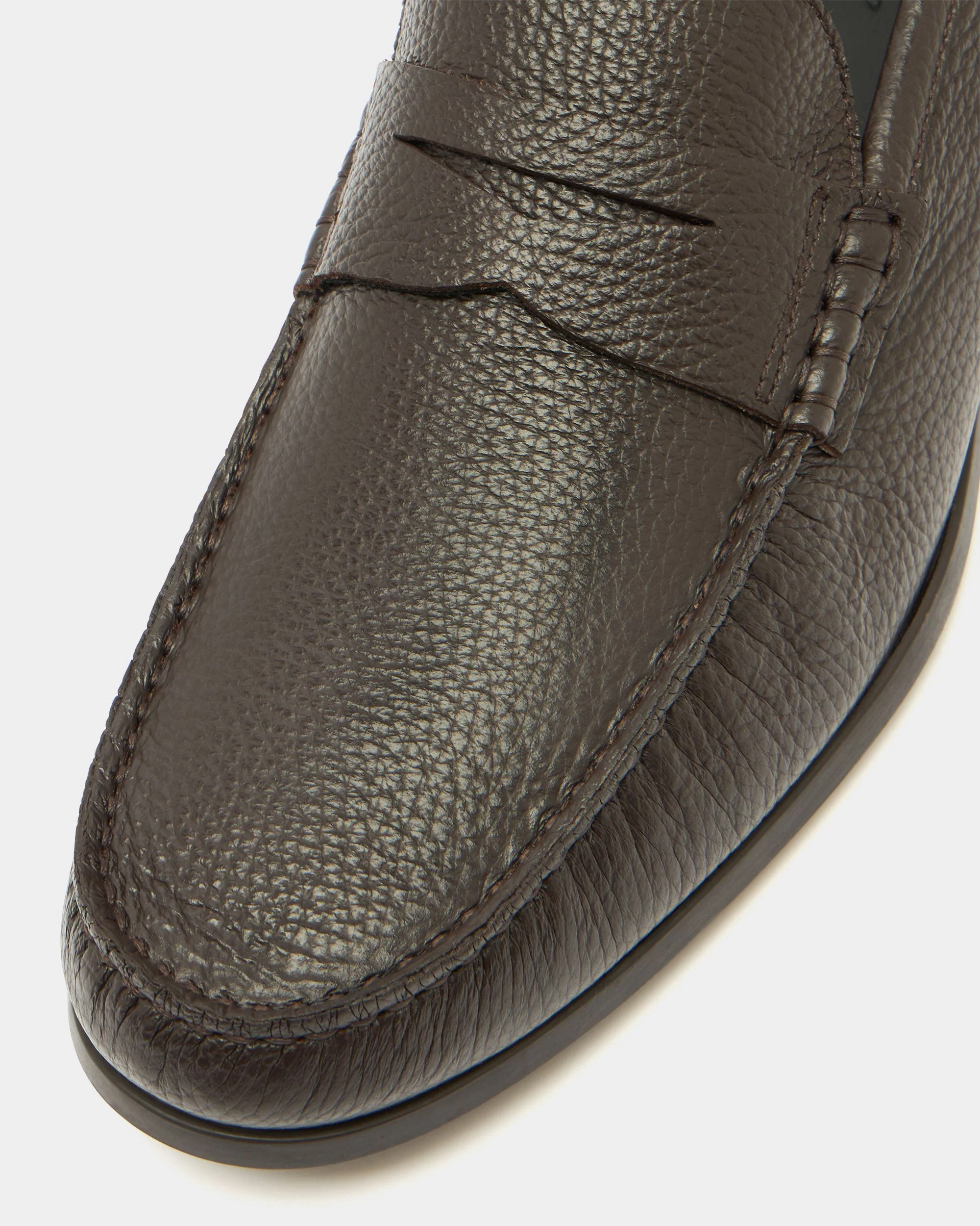 Cronus Loafer In Brown Grained Leather - Image 5