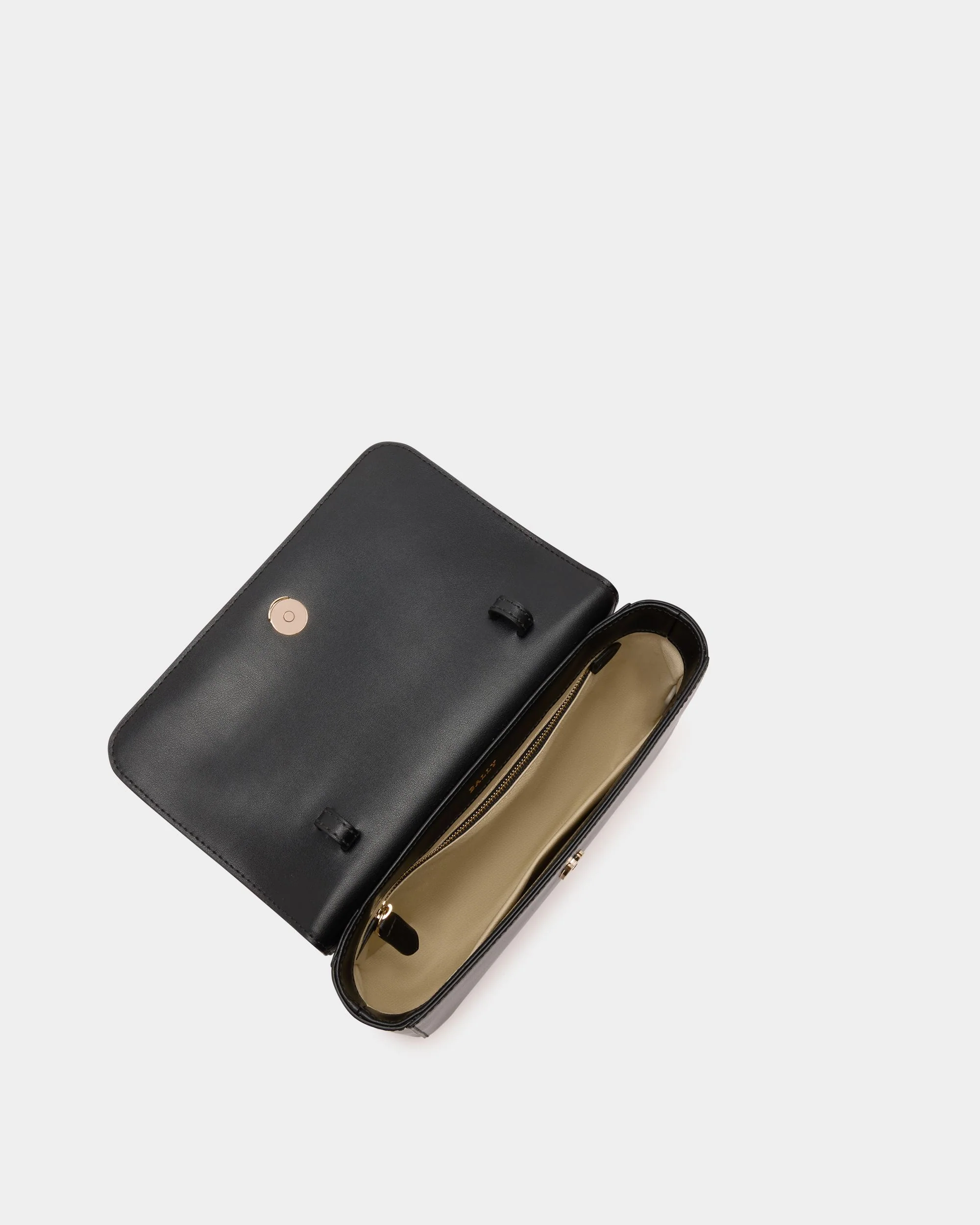 Crossbody Bag In Black Leather - Image 5