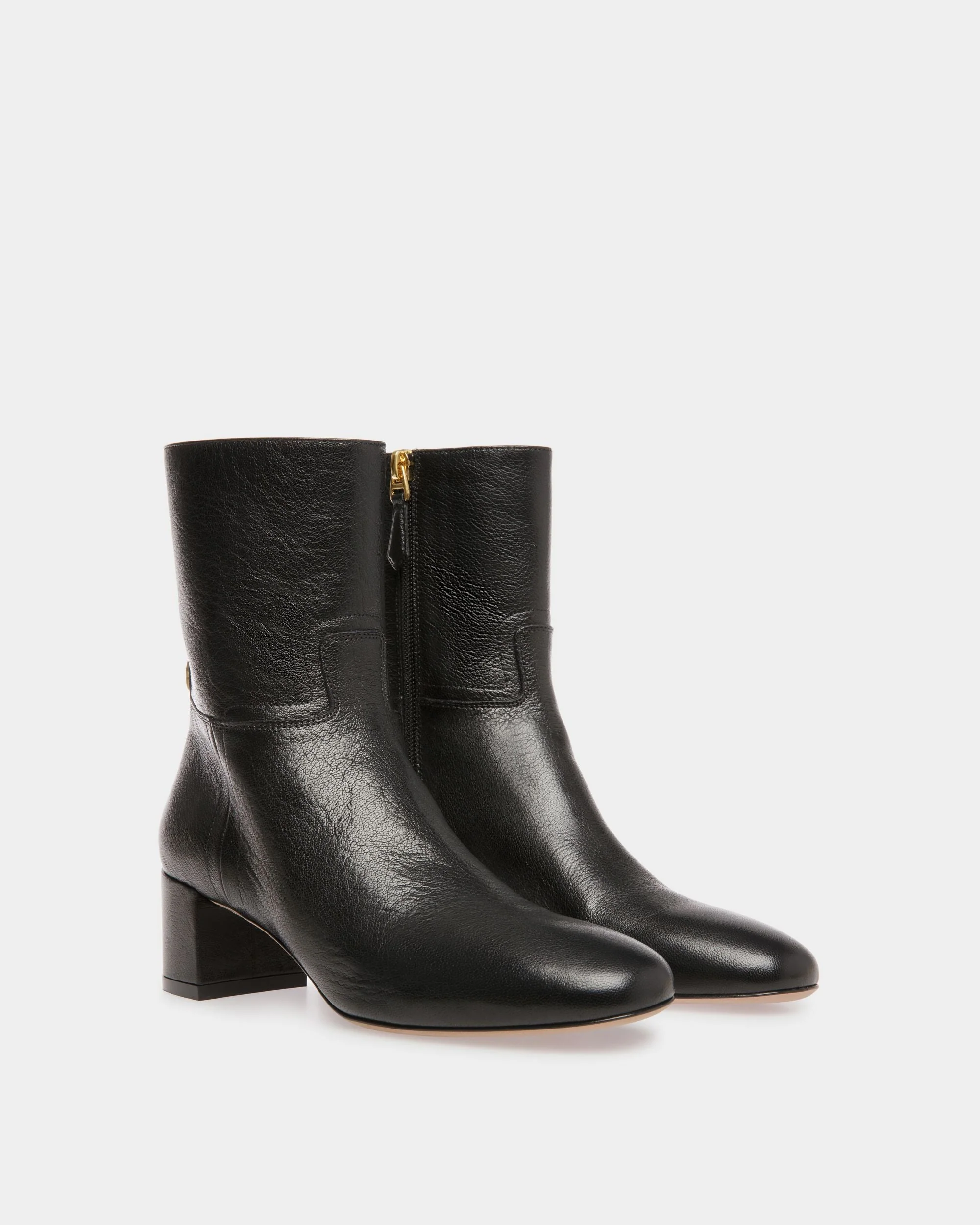 Daily Emblem Booties In Black Leather - Image 2