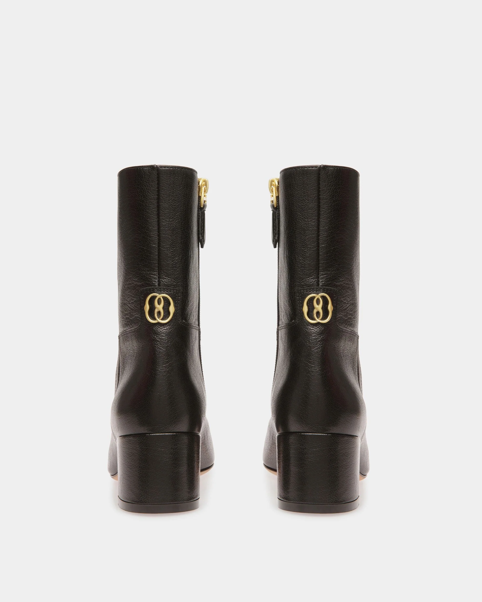 Daily Emblem Booties In Black Leather - Image 3