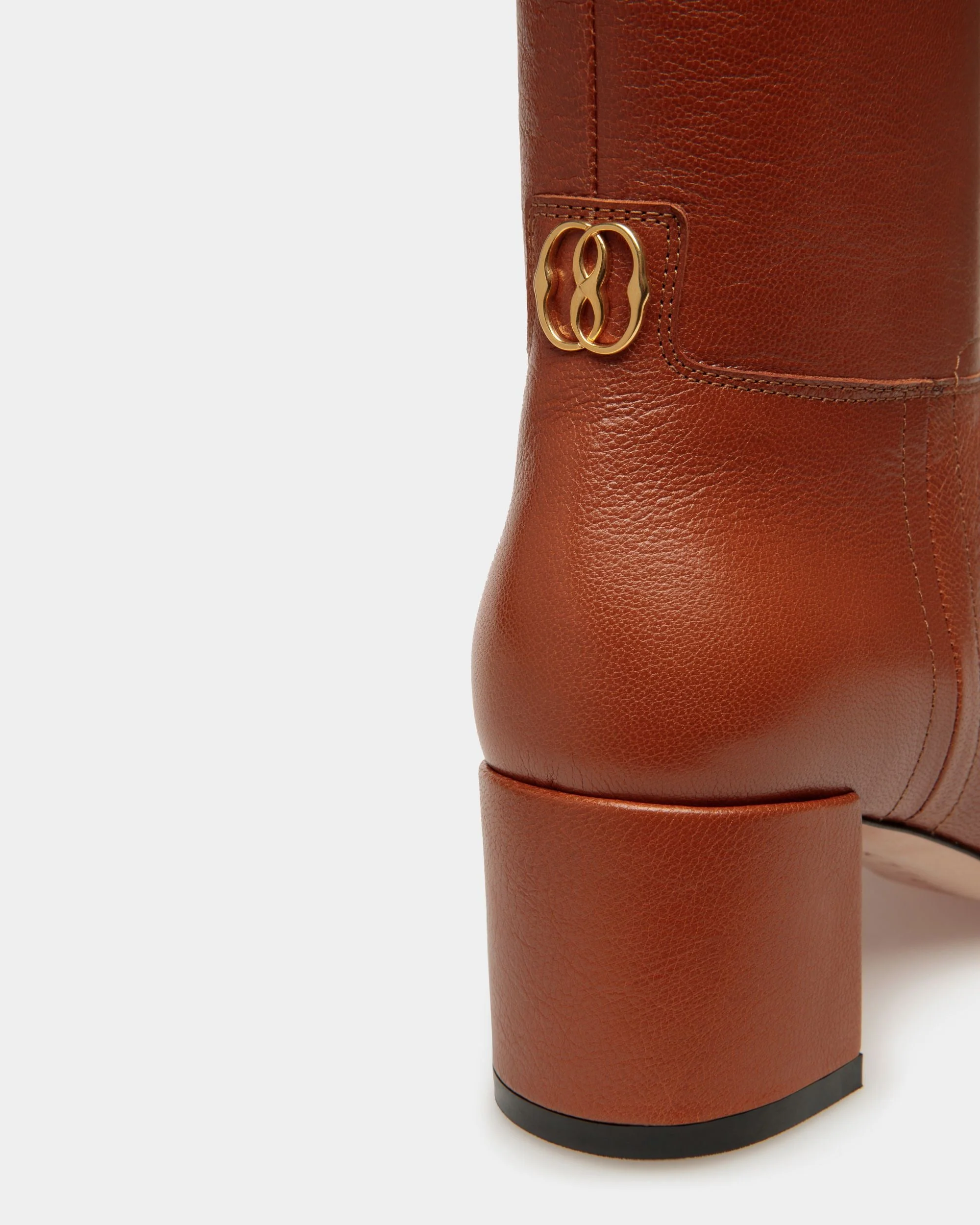 Daily Emblem Booties In Brown Leather - Image 4