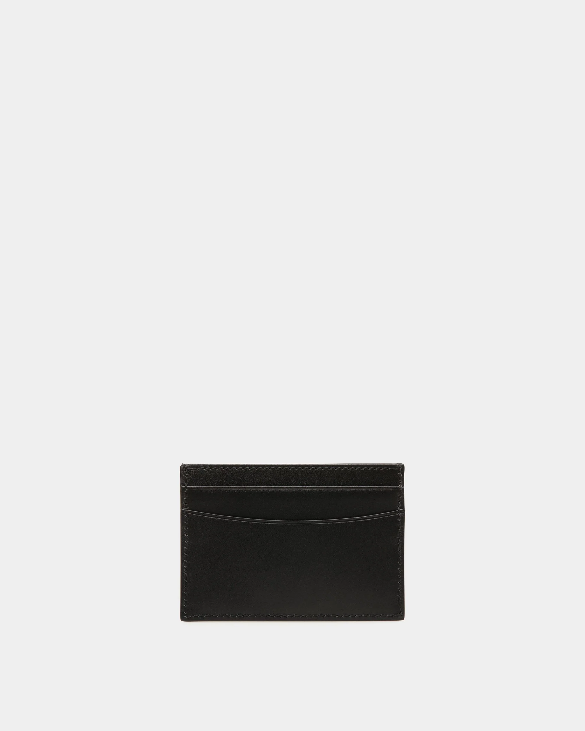 Deco Card Holder in Black Leather - Image 2