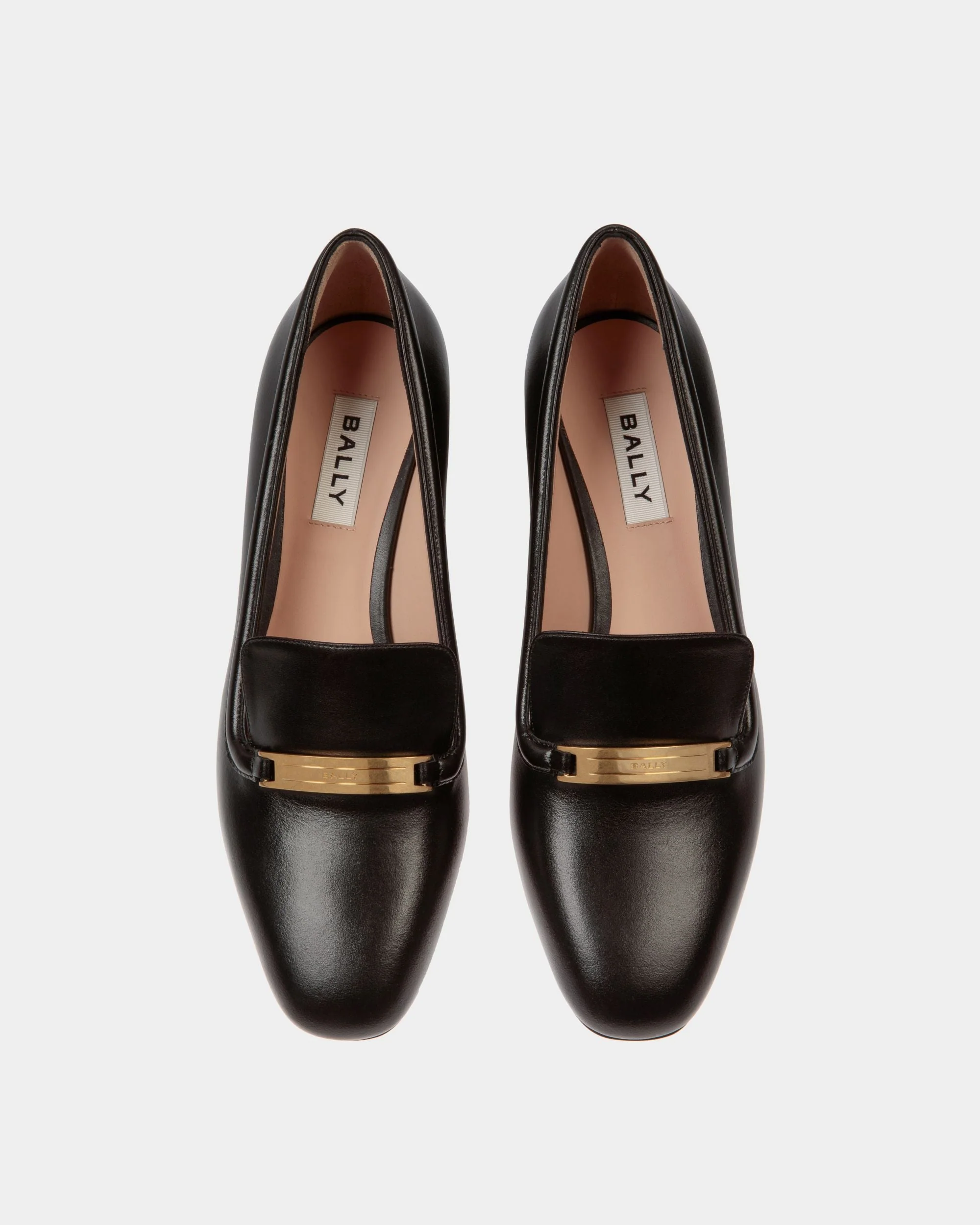 Deco Pump in Black Leather - Image 4
