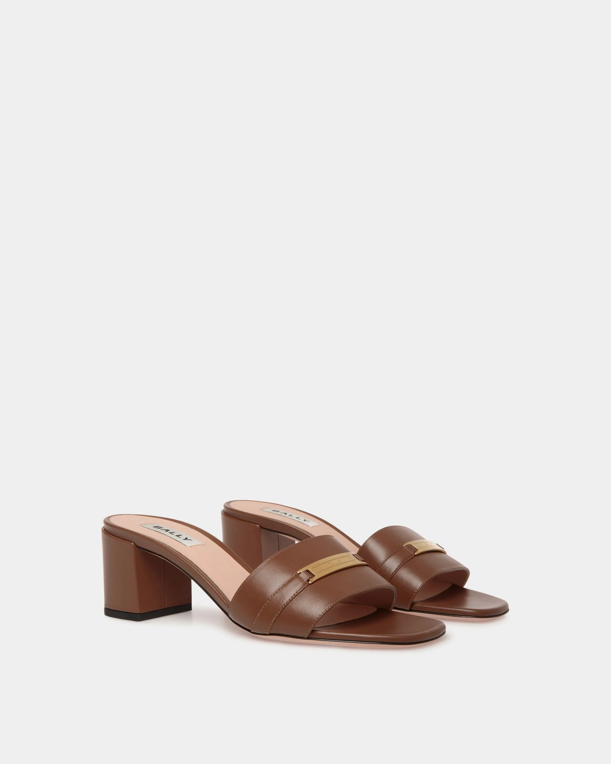 Deco Sandal in Brown Leather - Image 2