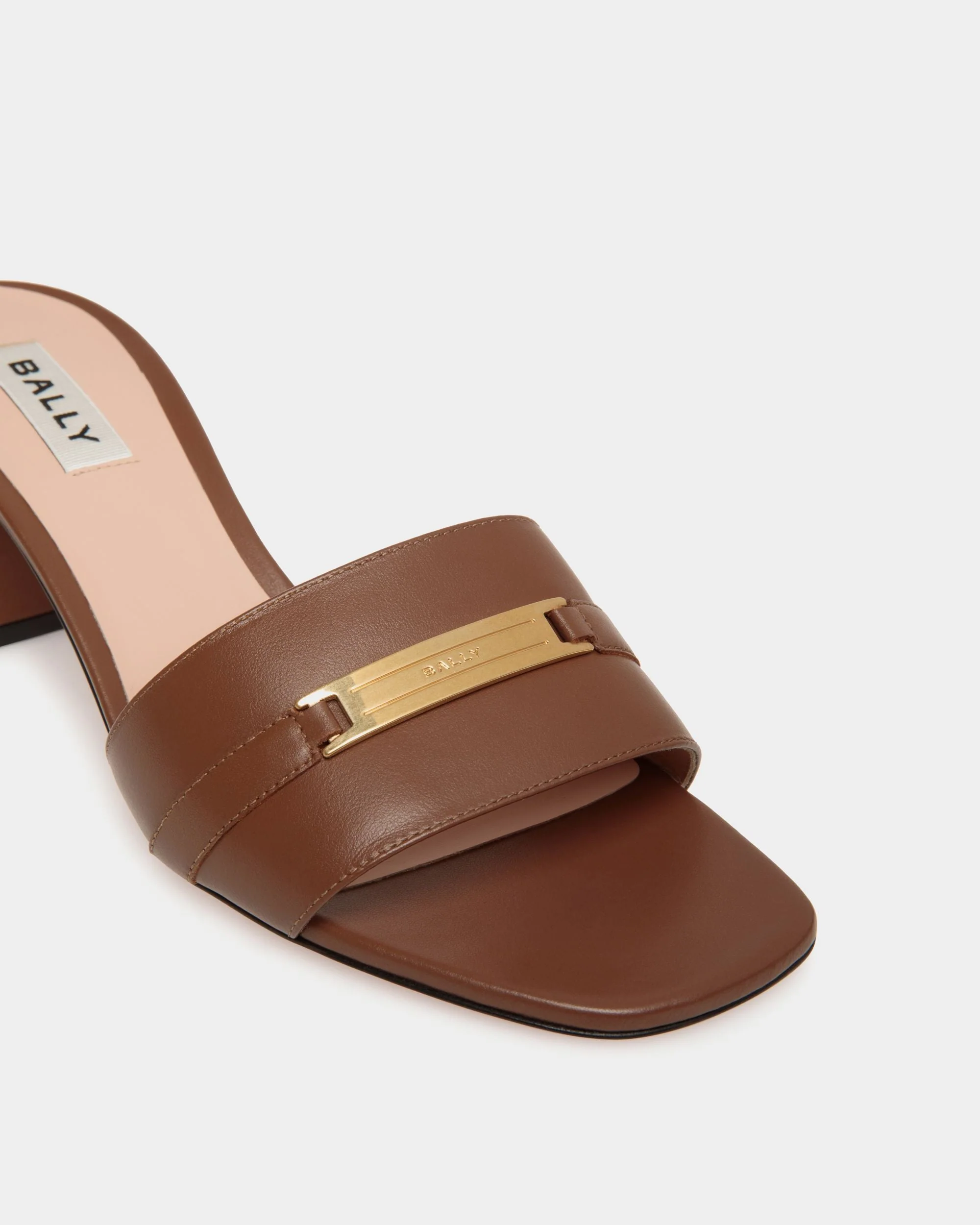 Deco Sandal in Brown Leather - Image 5