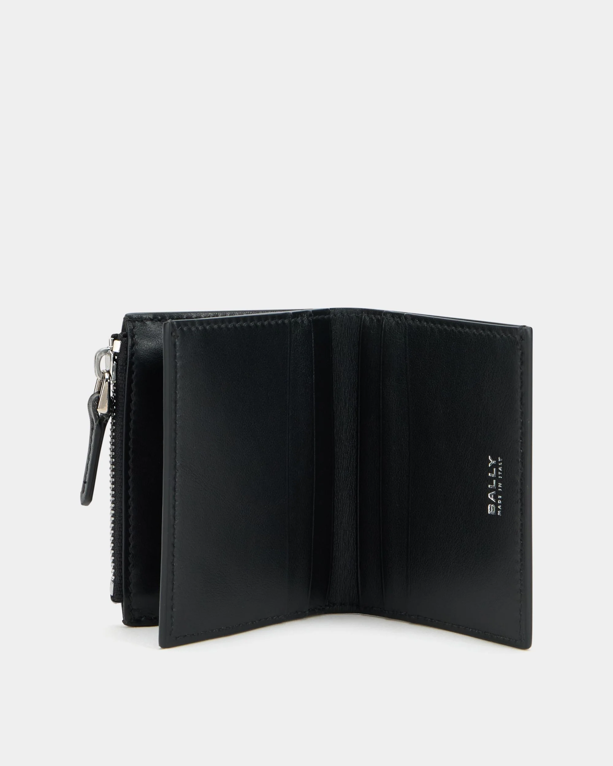 Deco Wallet in Black Leather - Image 3