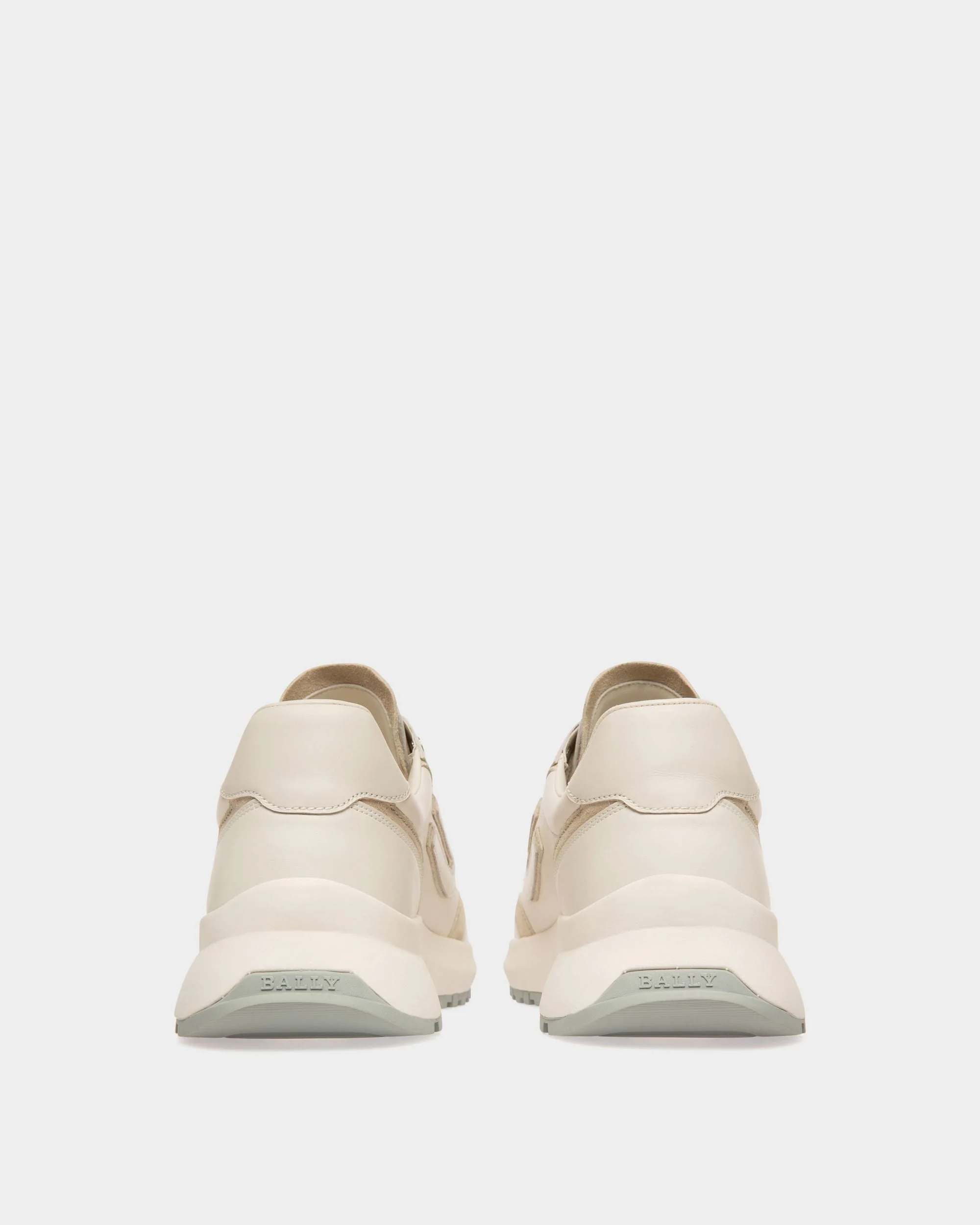 Demmy Leather Sneakers In White - Image 3