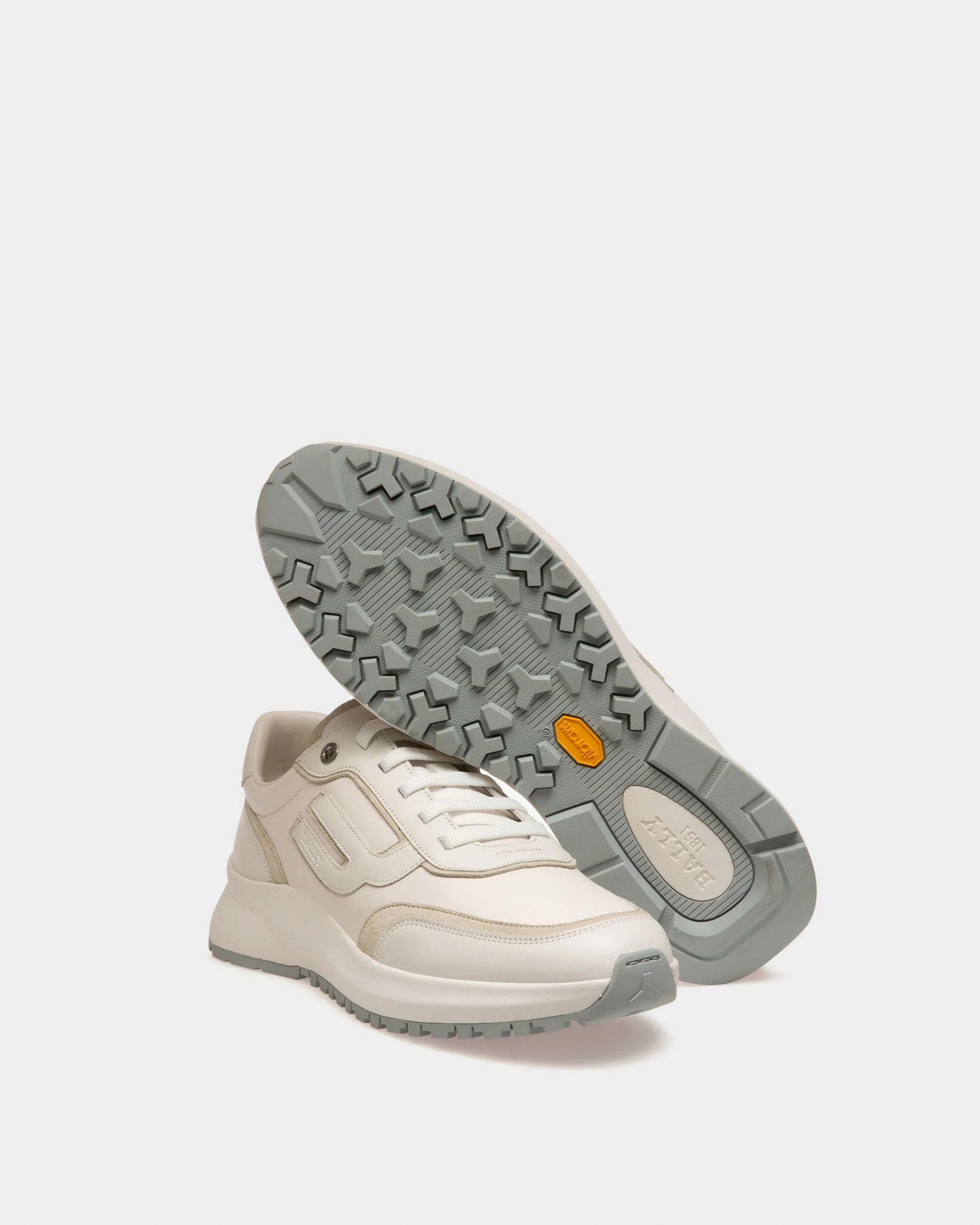 Demmy Leather Sneakers In White - Image 4