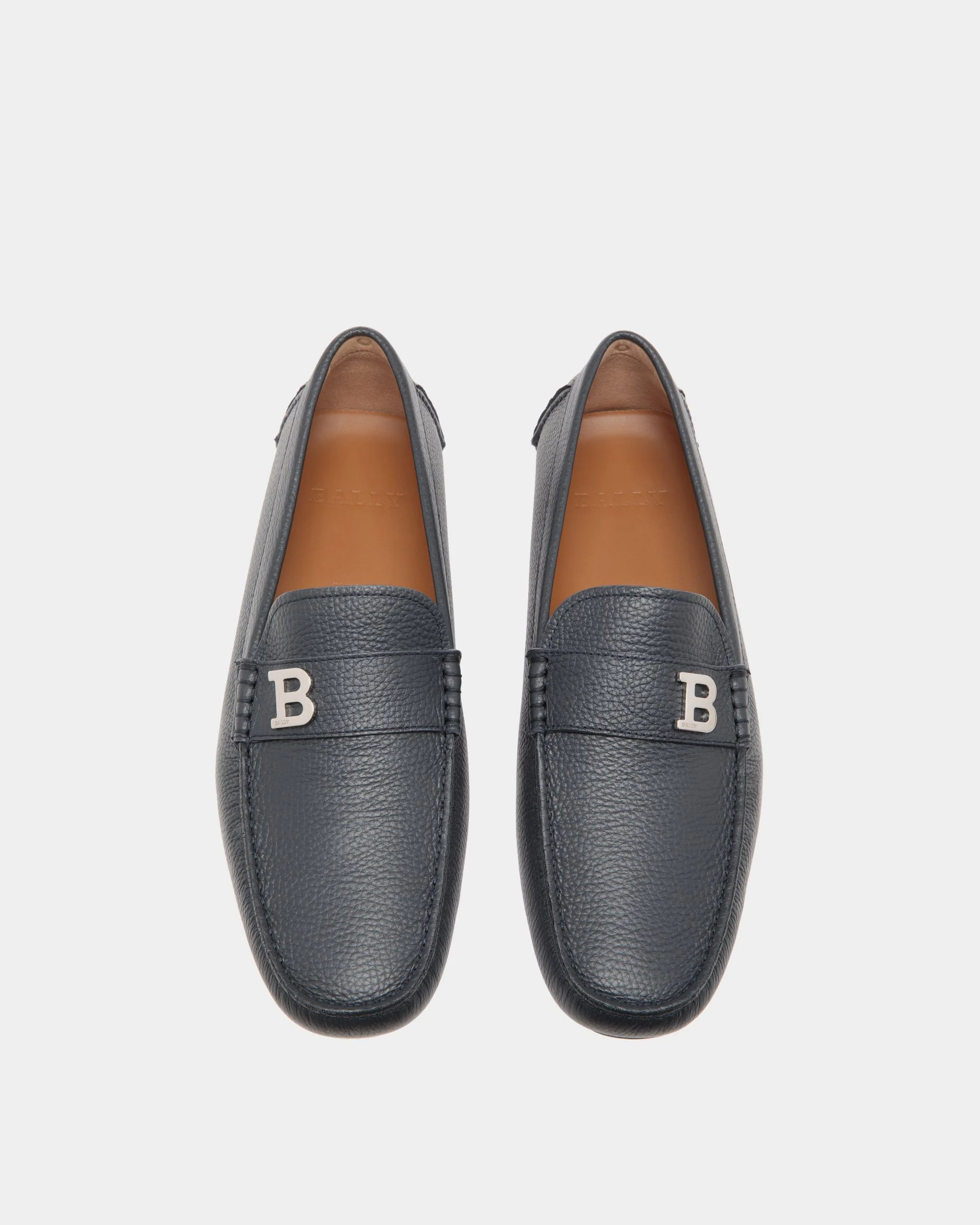 Driver in Blue Grained Leather - Image 4