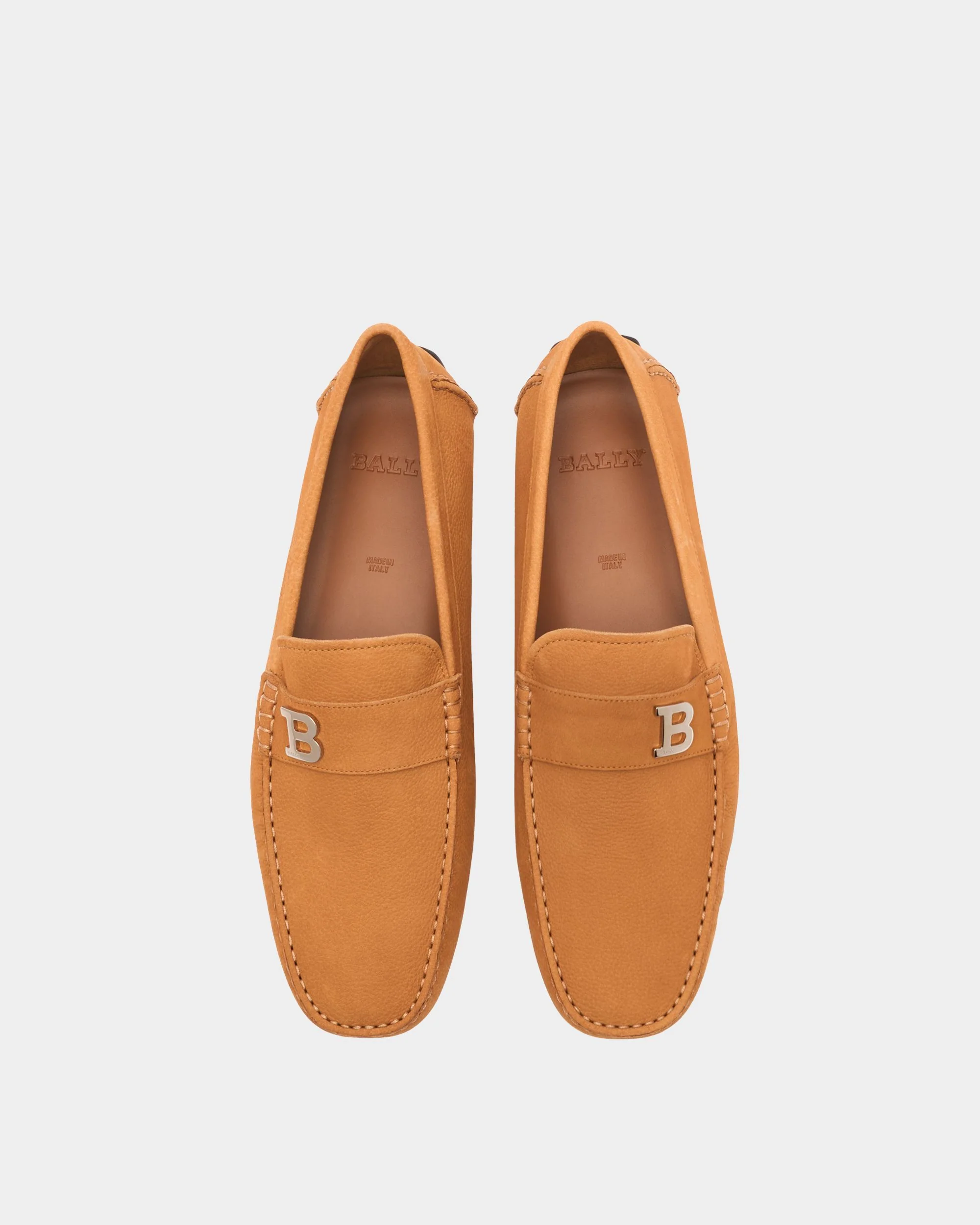 Drivers In Beige Leather - Image 5
