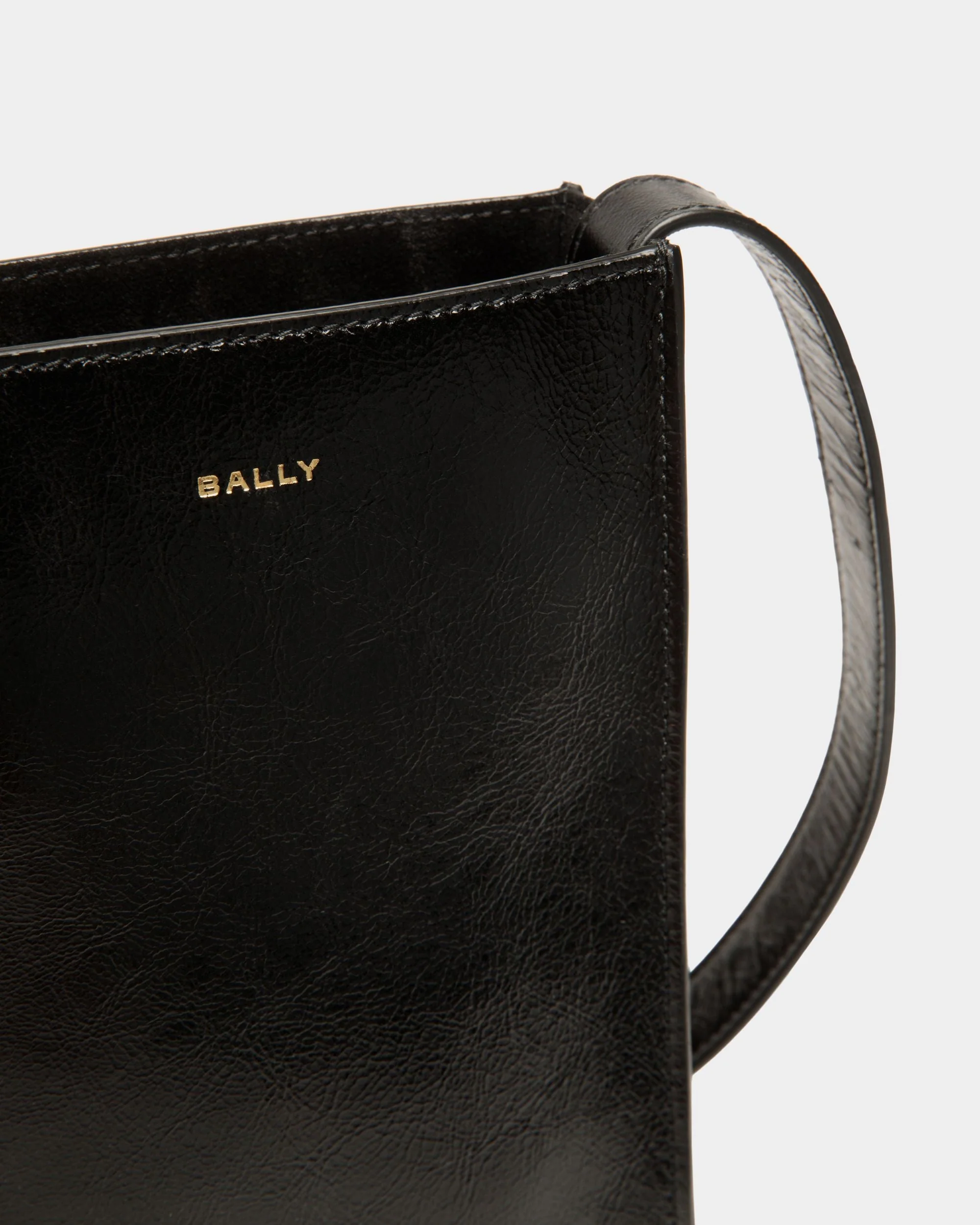 Easy Bally Crossbody Bag in Black Leather - Image 5