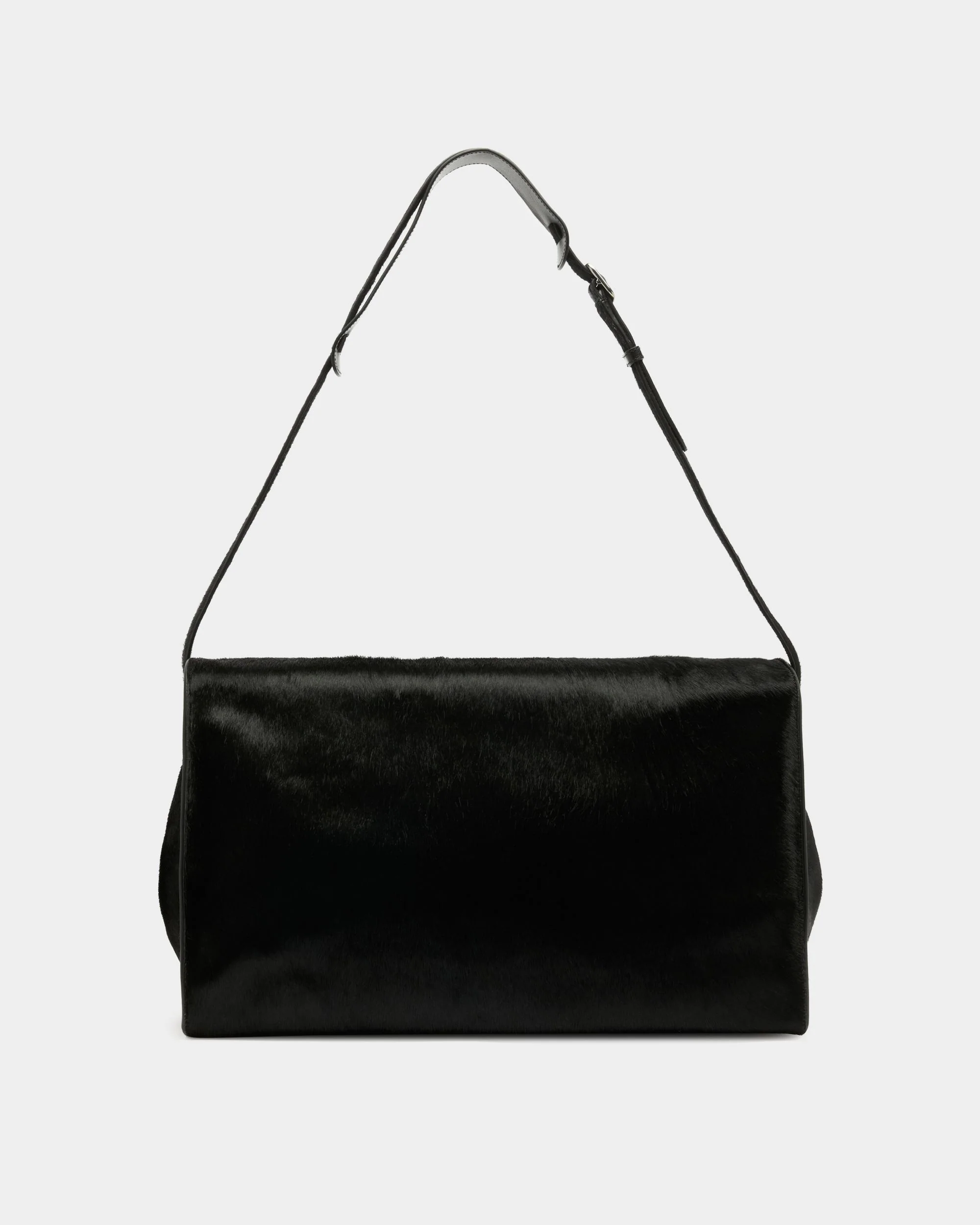 Easy Bally Foldable Tote in Black Pony Hair - Image 3