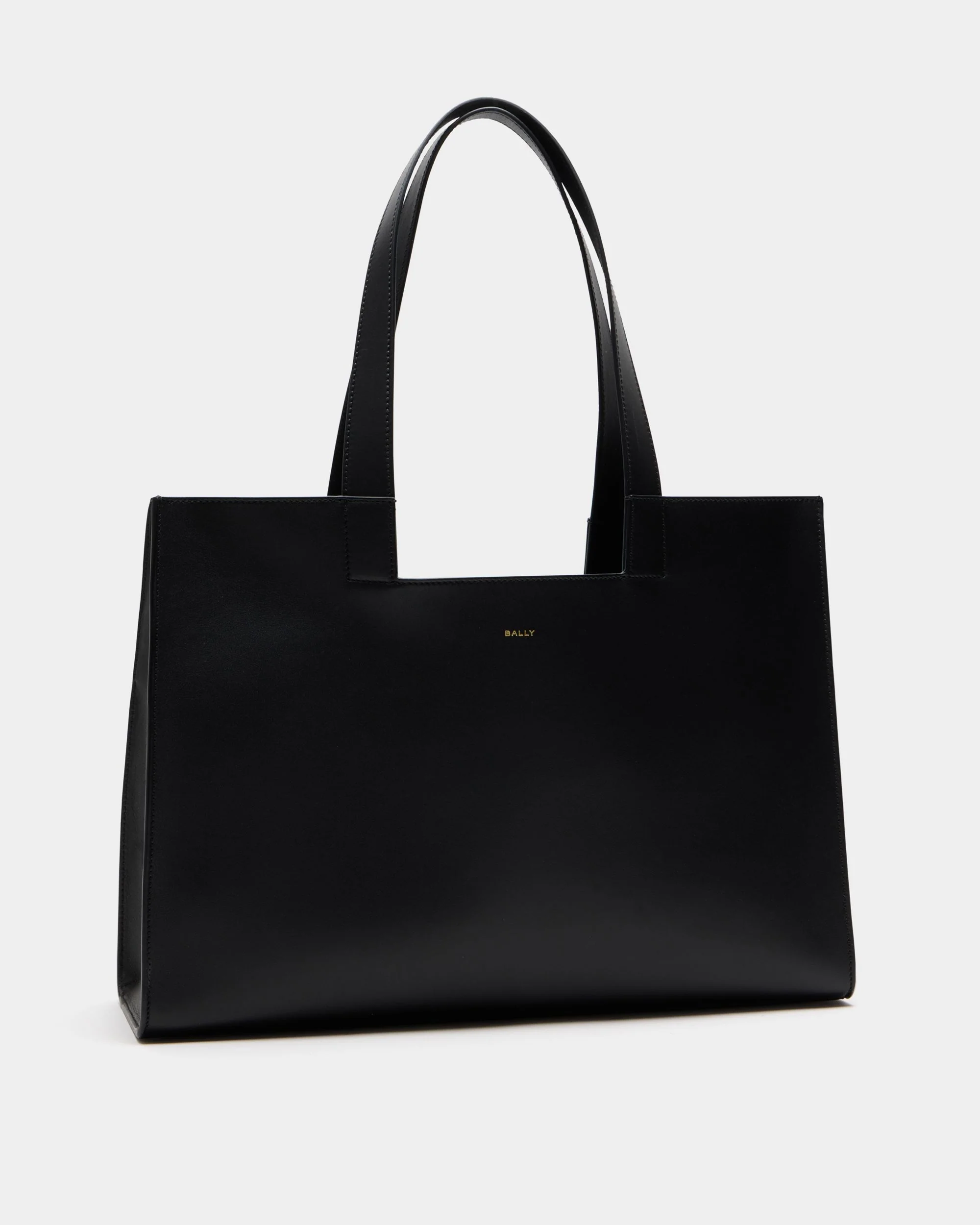 Easy Bally Tote Bag in Black Leather - Image 4
