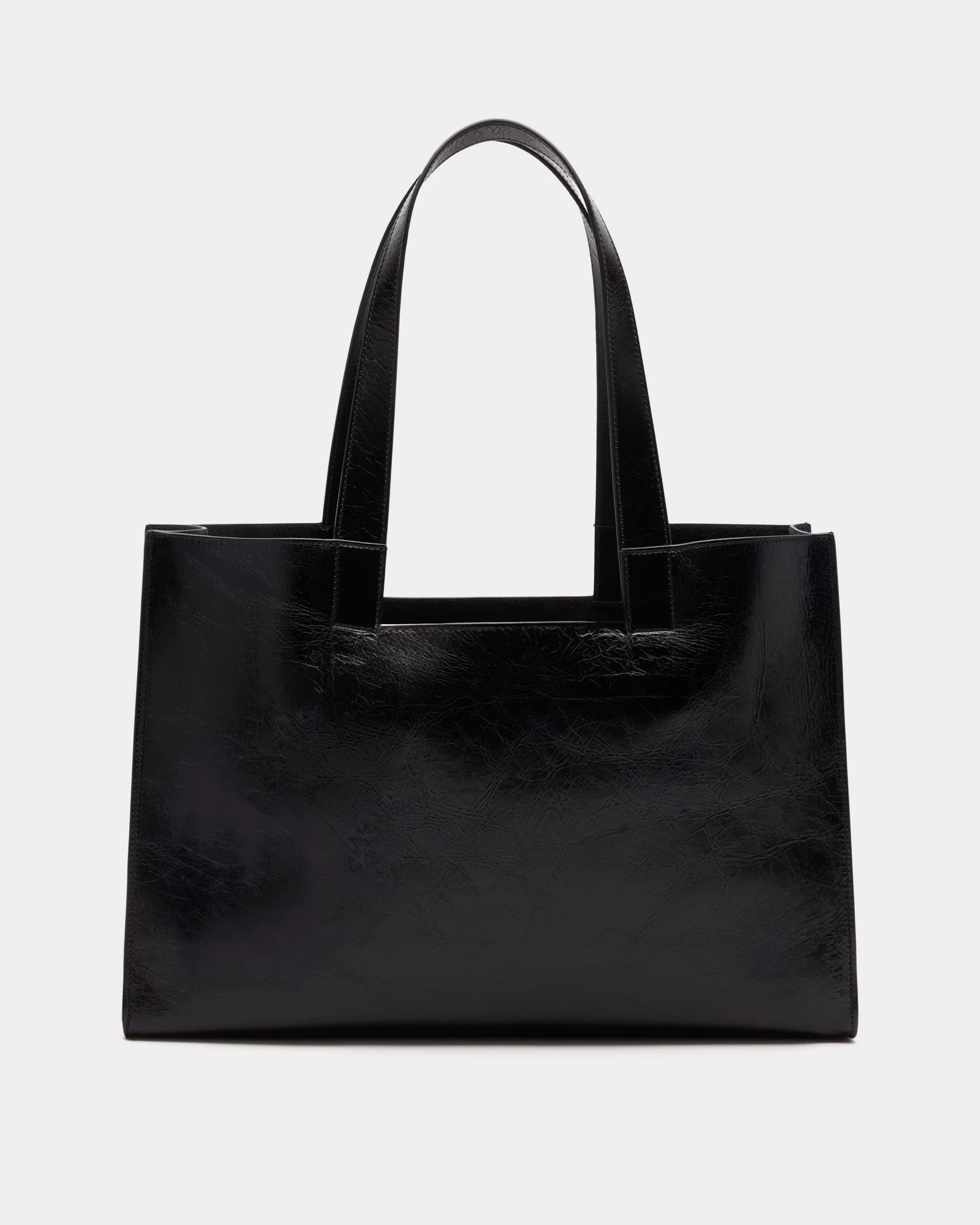 Easy Bally Tote Bag in Black Leather - Image 3