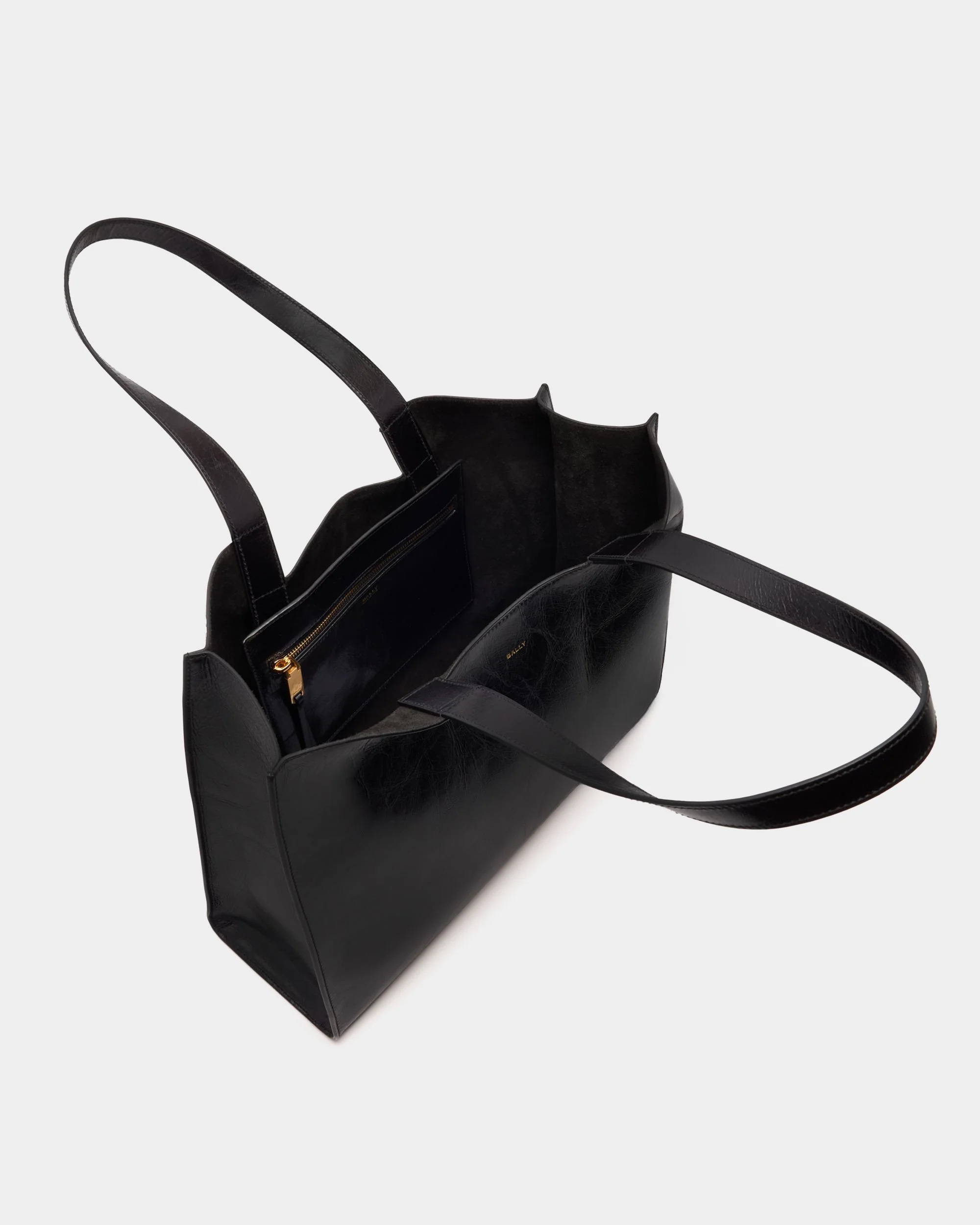 Easy Bally Tote Bag in Black Leather - Image 5