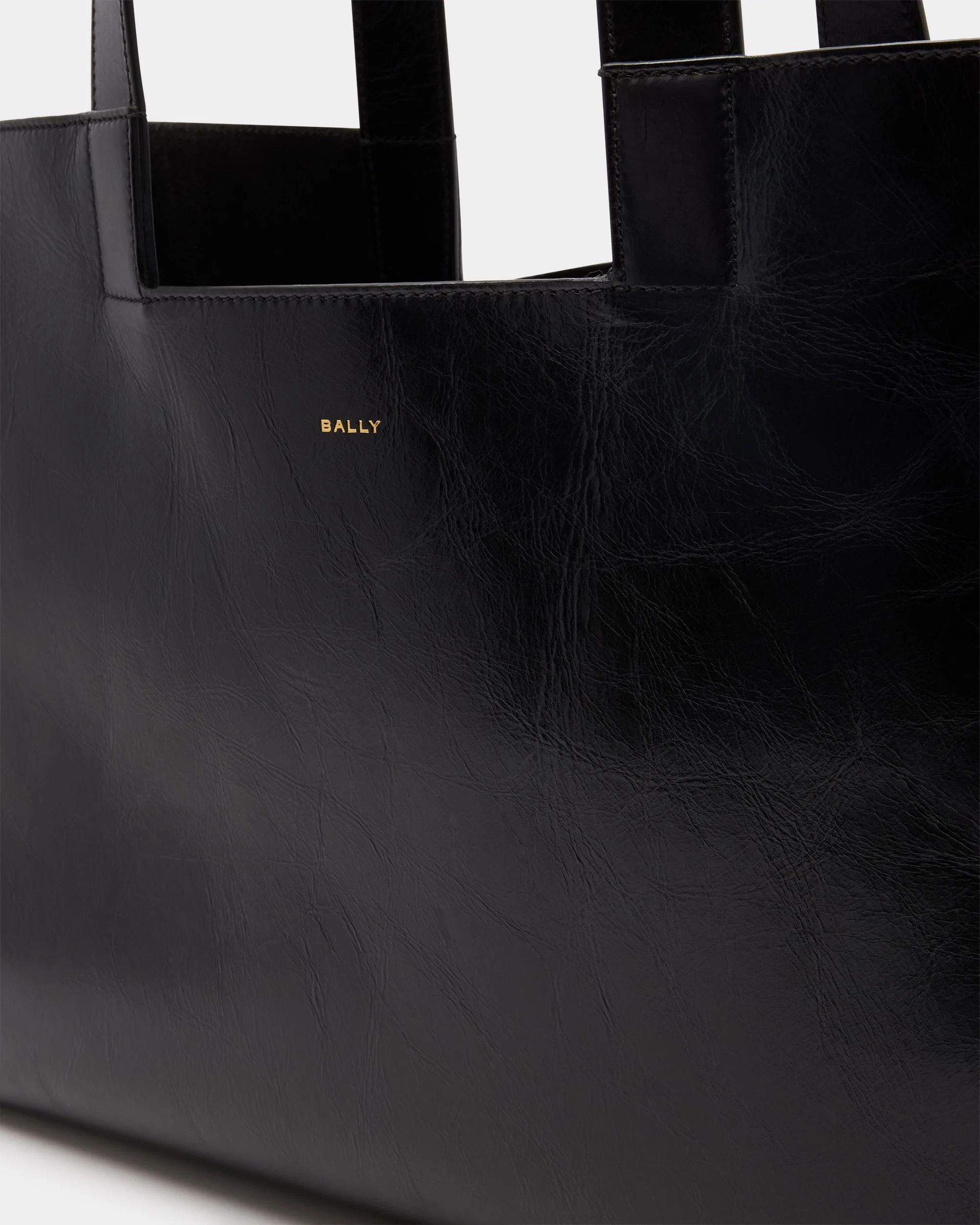 Easy Bally Tote Bag in Black Leather - Image 6