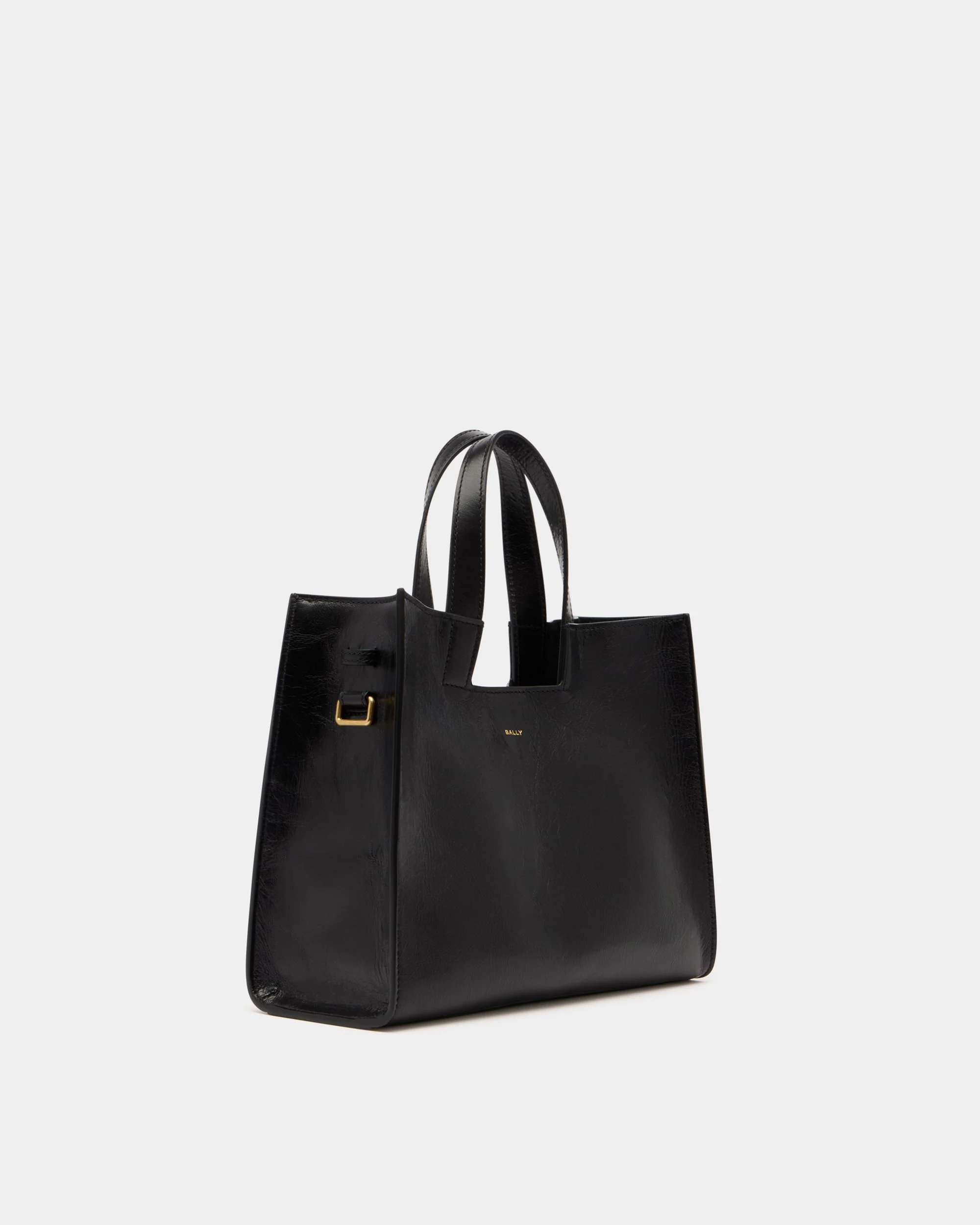 Easy Bally Tote Bag in Black Leather - Image 4
