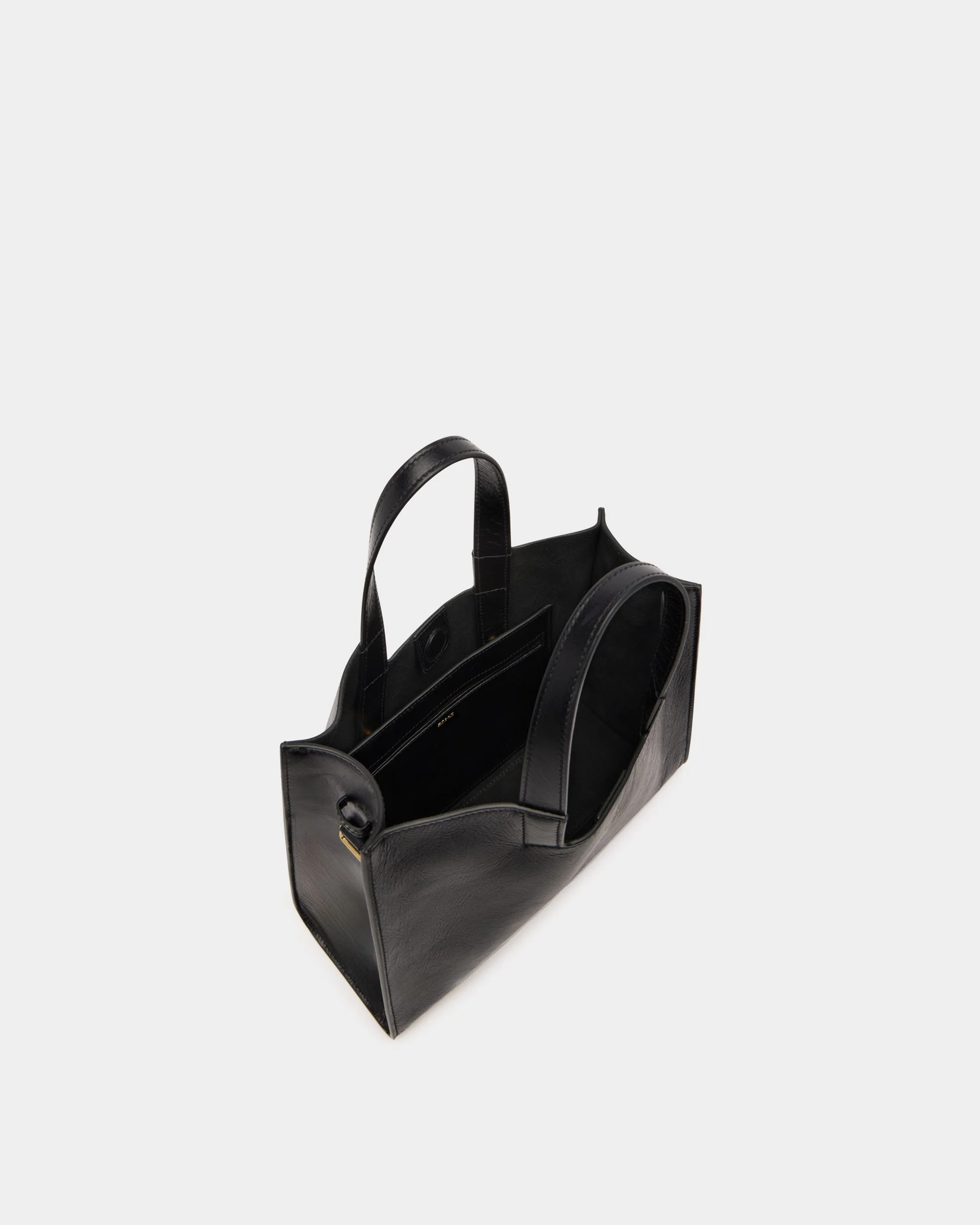 Easy Bally Tote Bag in Black Leather - Image 5