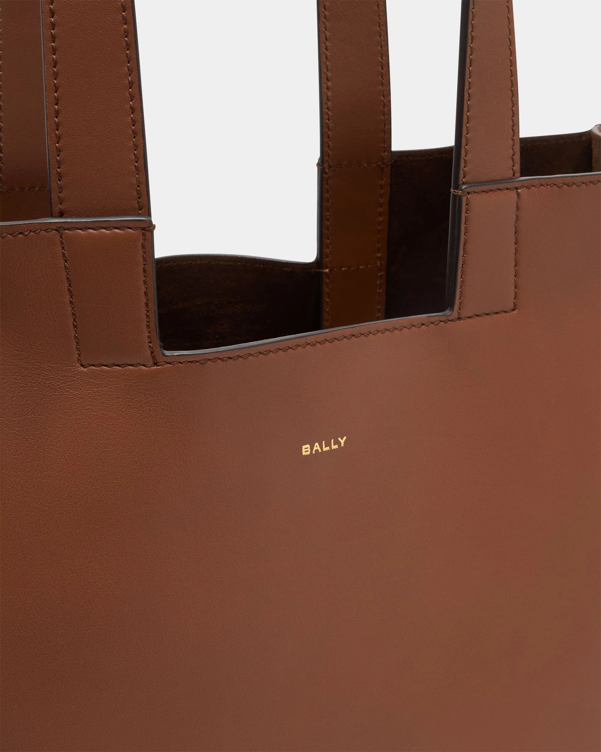 Easy Bally Tote Bag in Brown Leather - Image 6