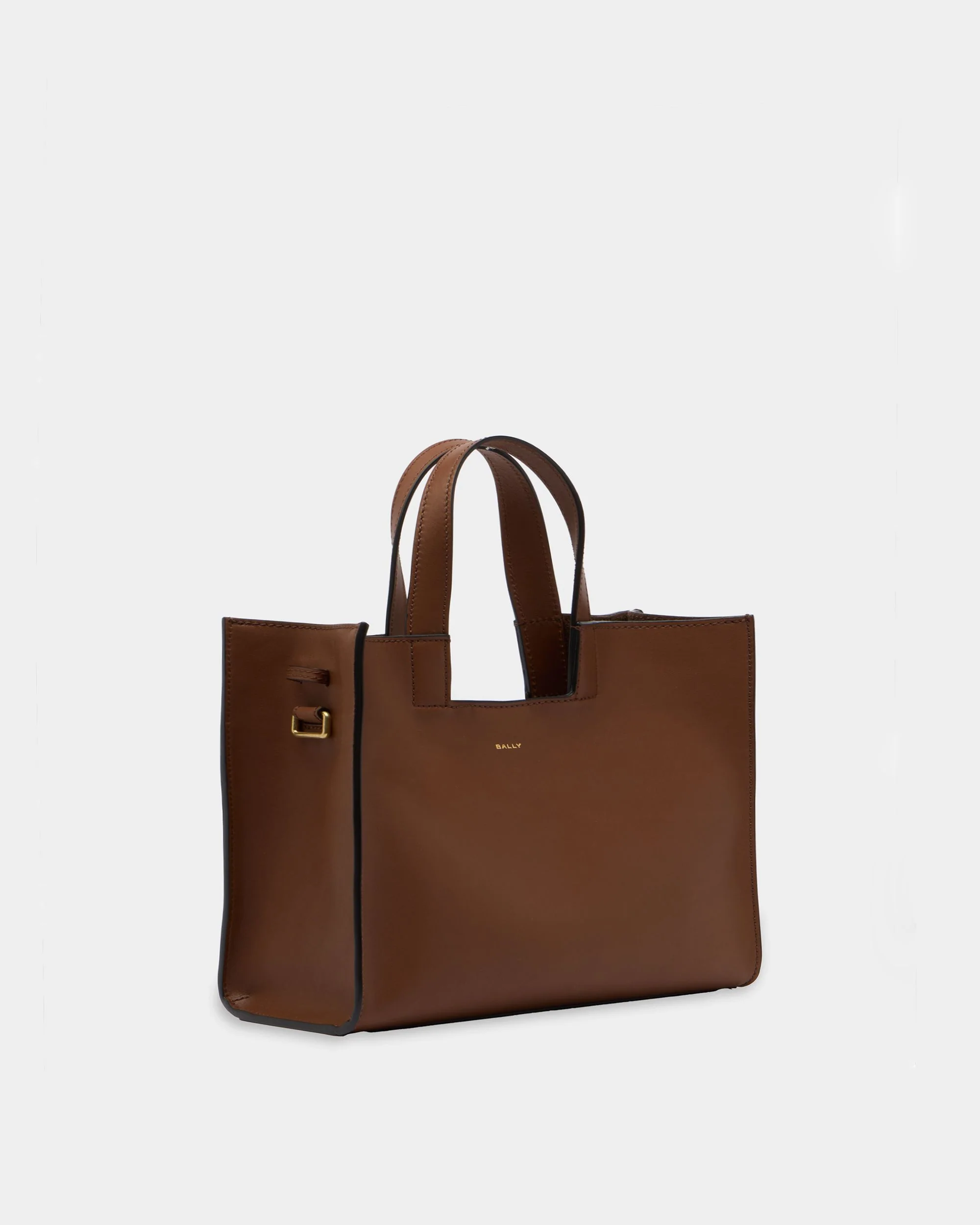 Easy Bally Tote Bag in Brown Leather - Image 3
