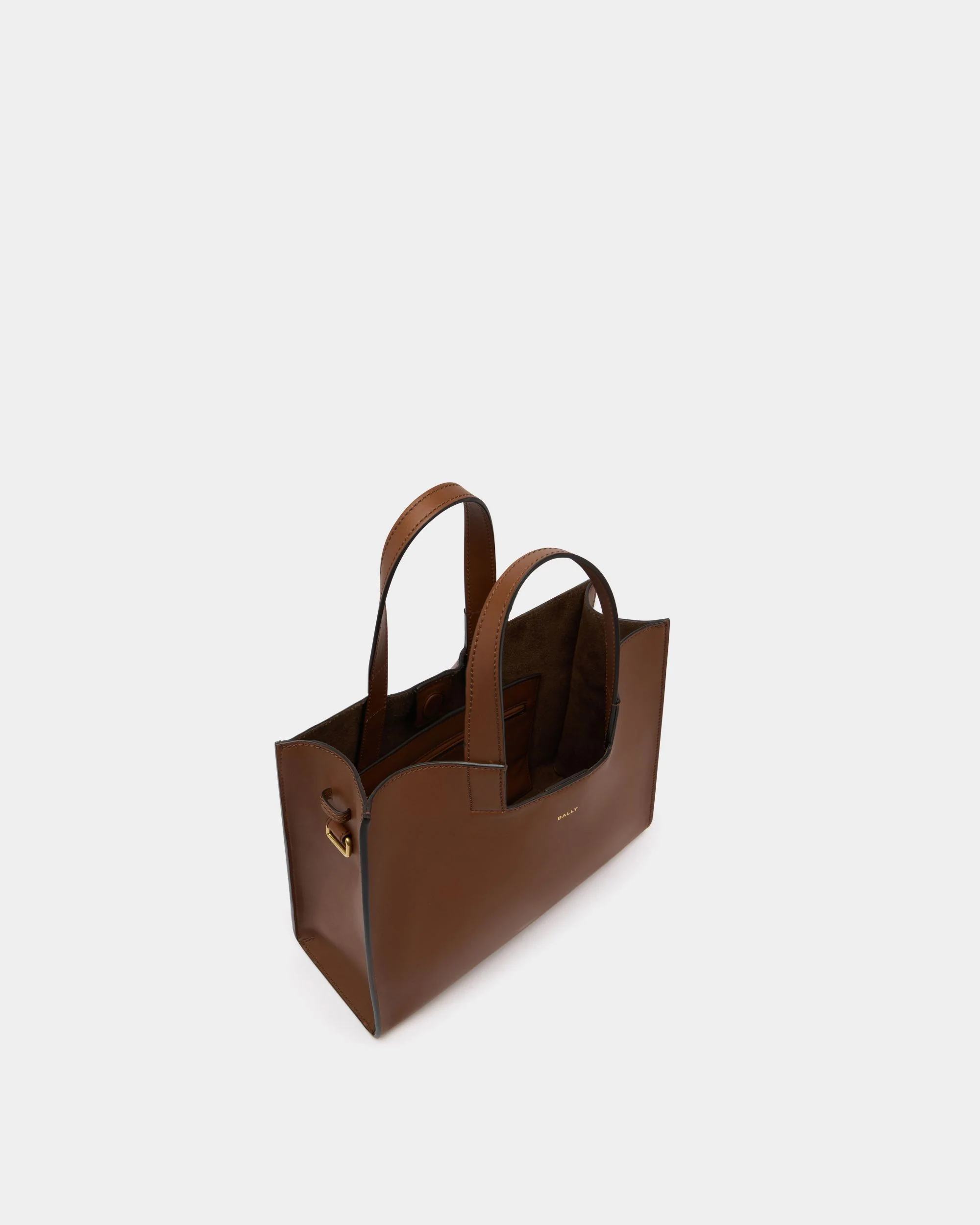 Easy Bally Tote Bag in Brown Leather - Image 4