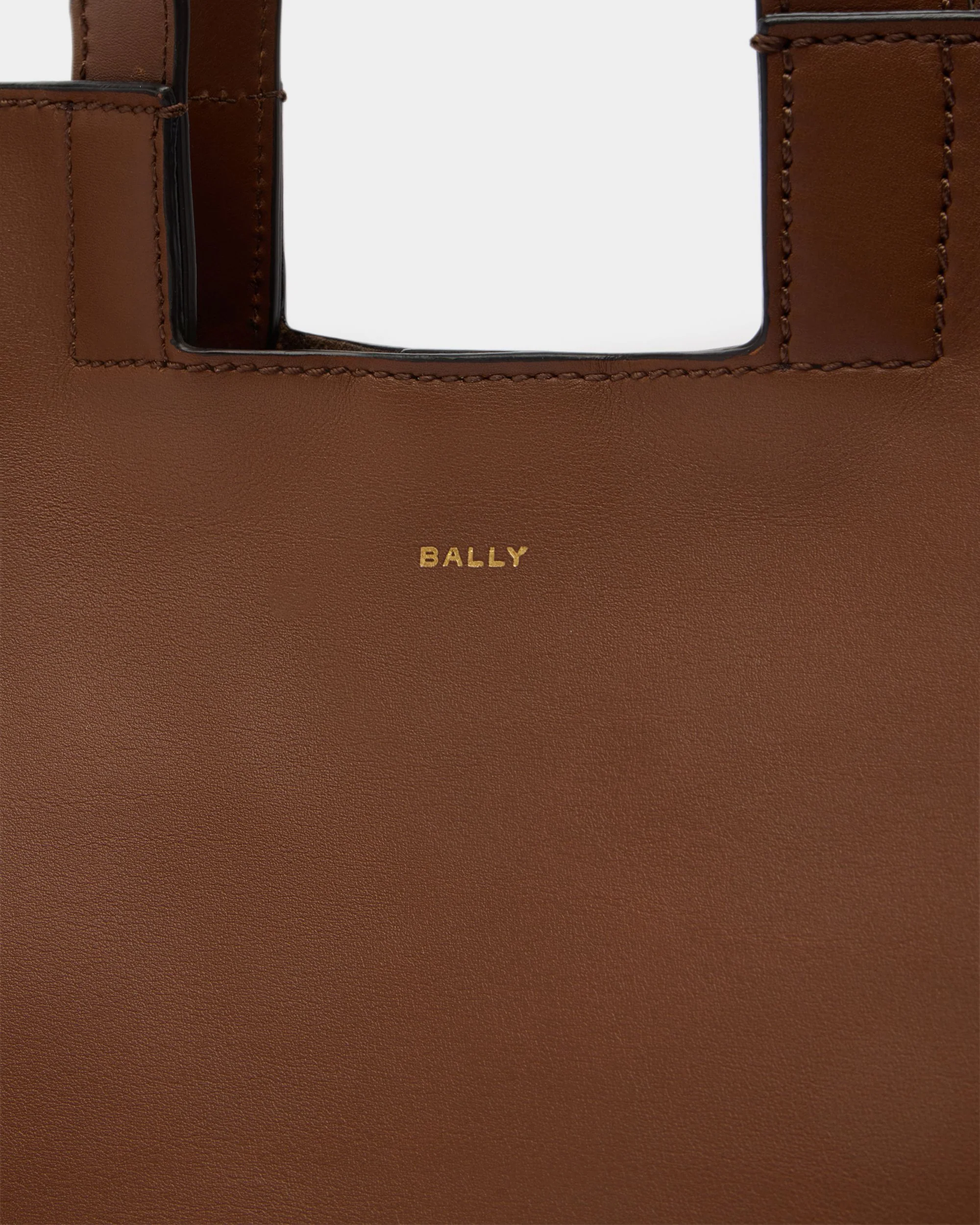 Easy Bally Tote Bag in Brown Leather - Image 5